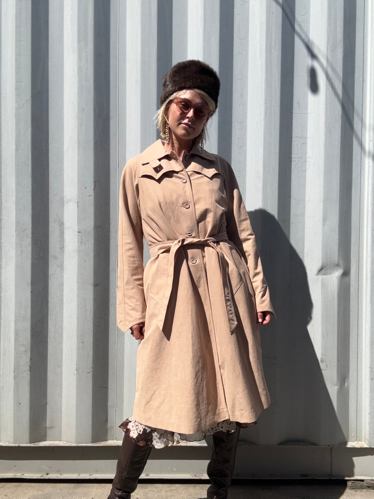 The Carina 1970s Trench Coat