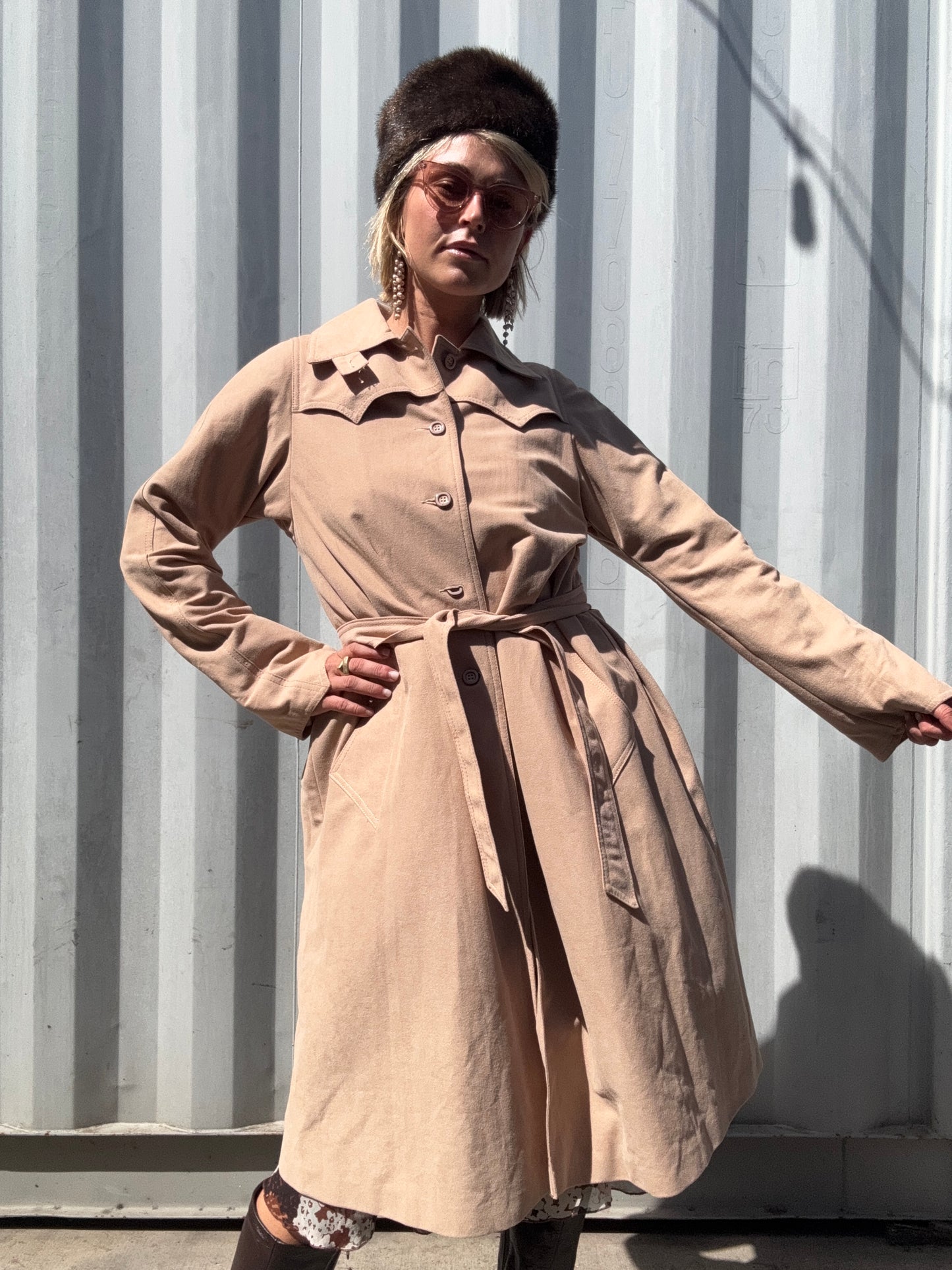 The Carina 1970s Trench Coat