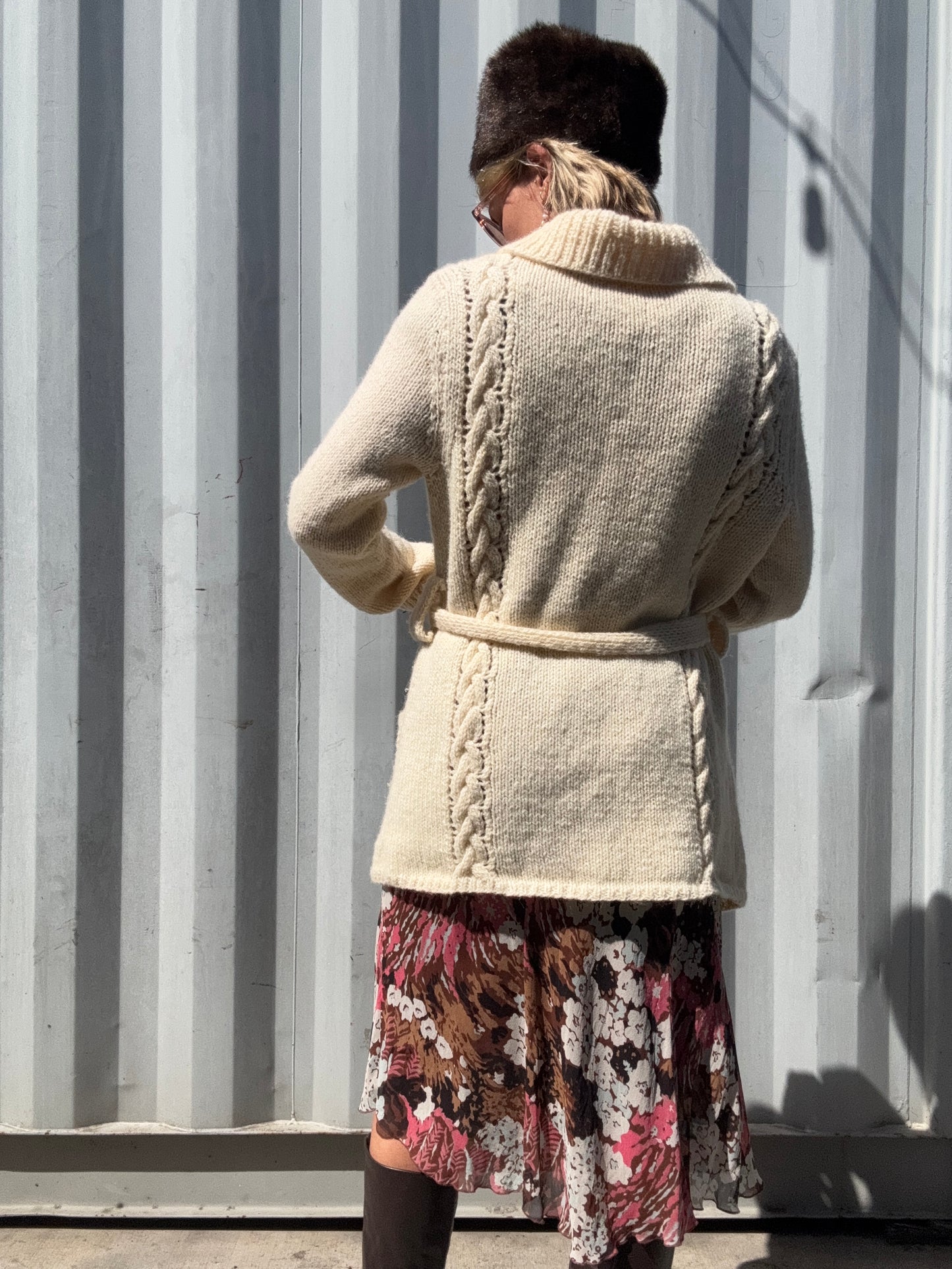 The Florence Handknit Wool Cardigan