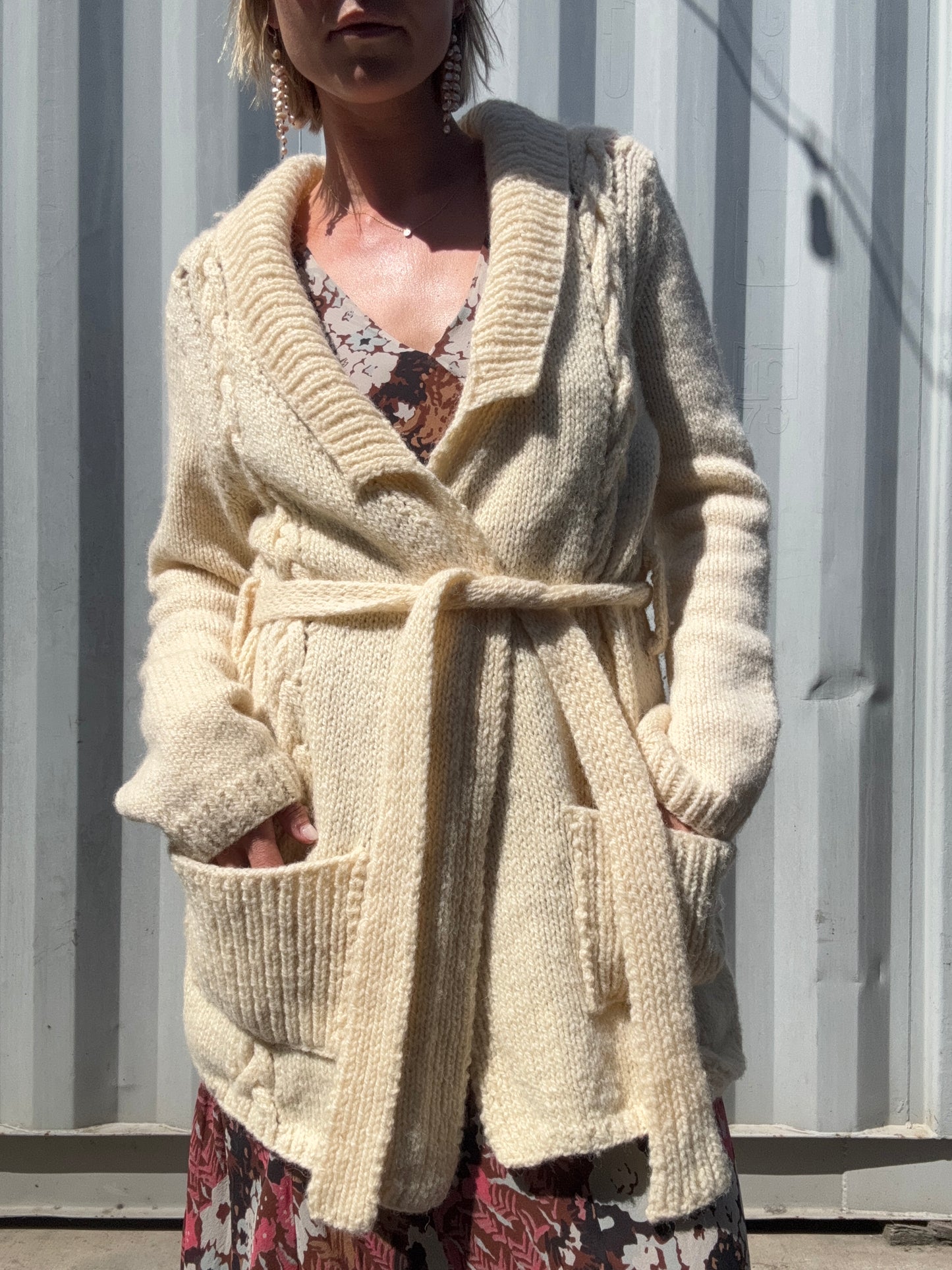 The Florence Handknit Wool Cardigan