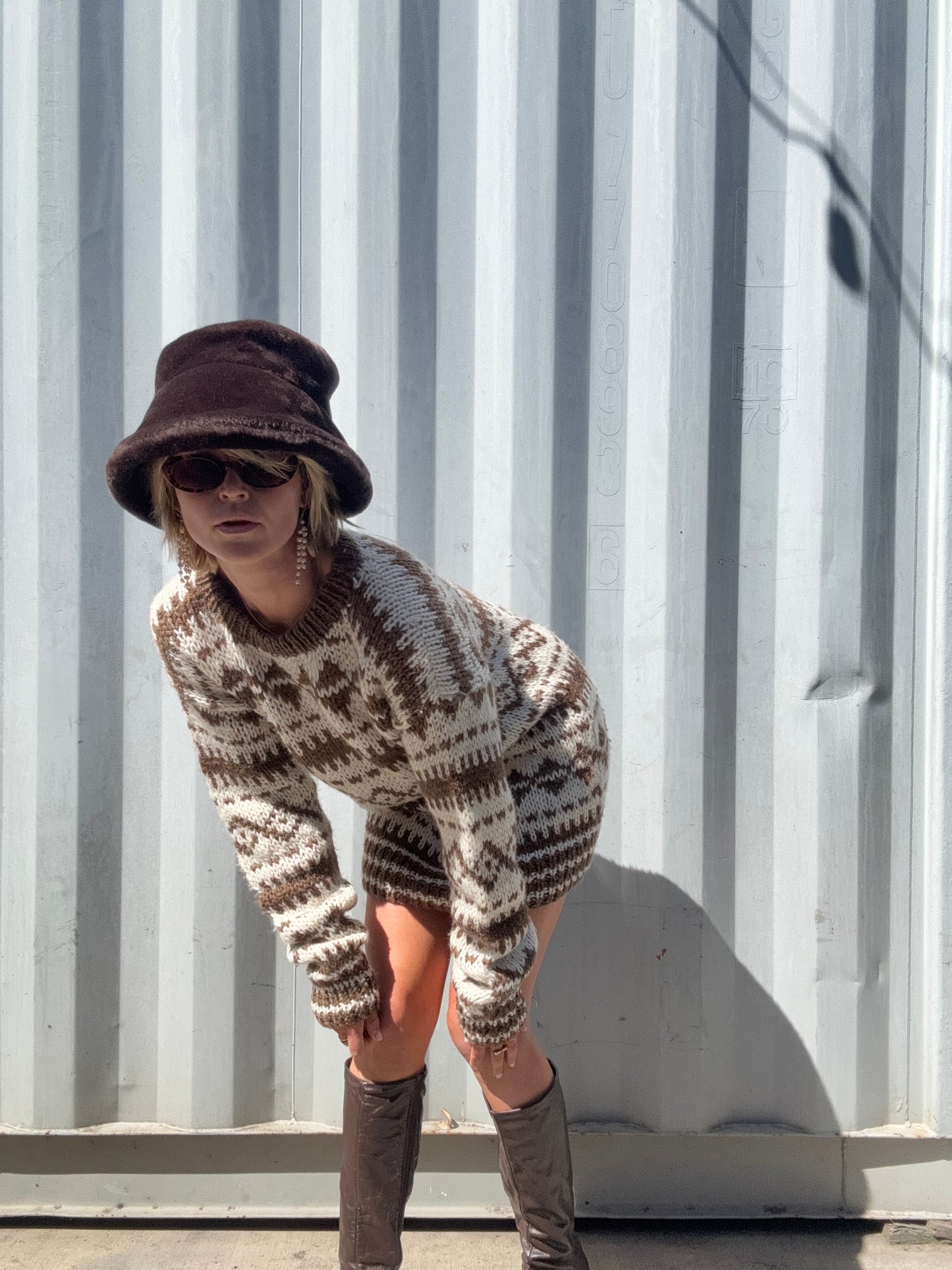 The Odette Handknit Sweater Dress