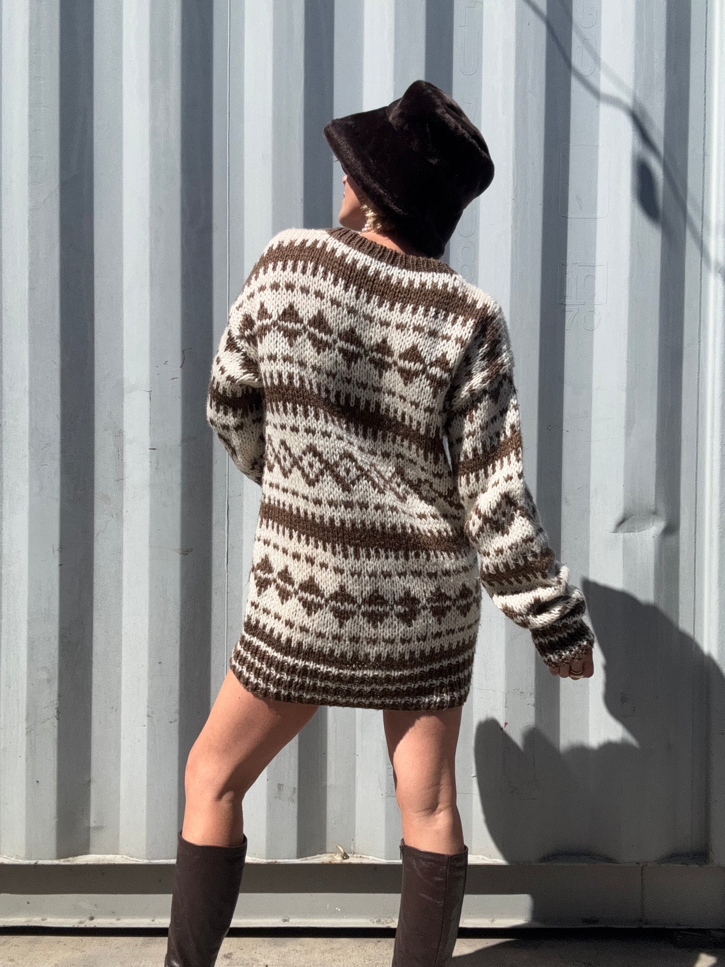 The Odette Handknit Sweater Dress