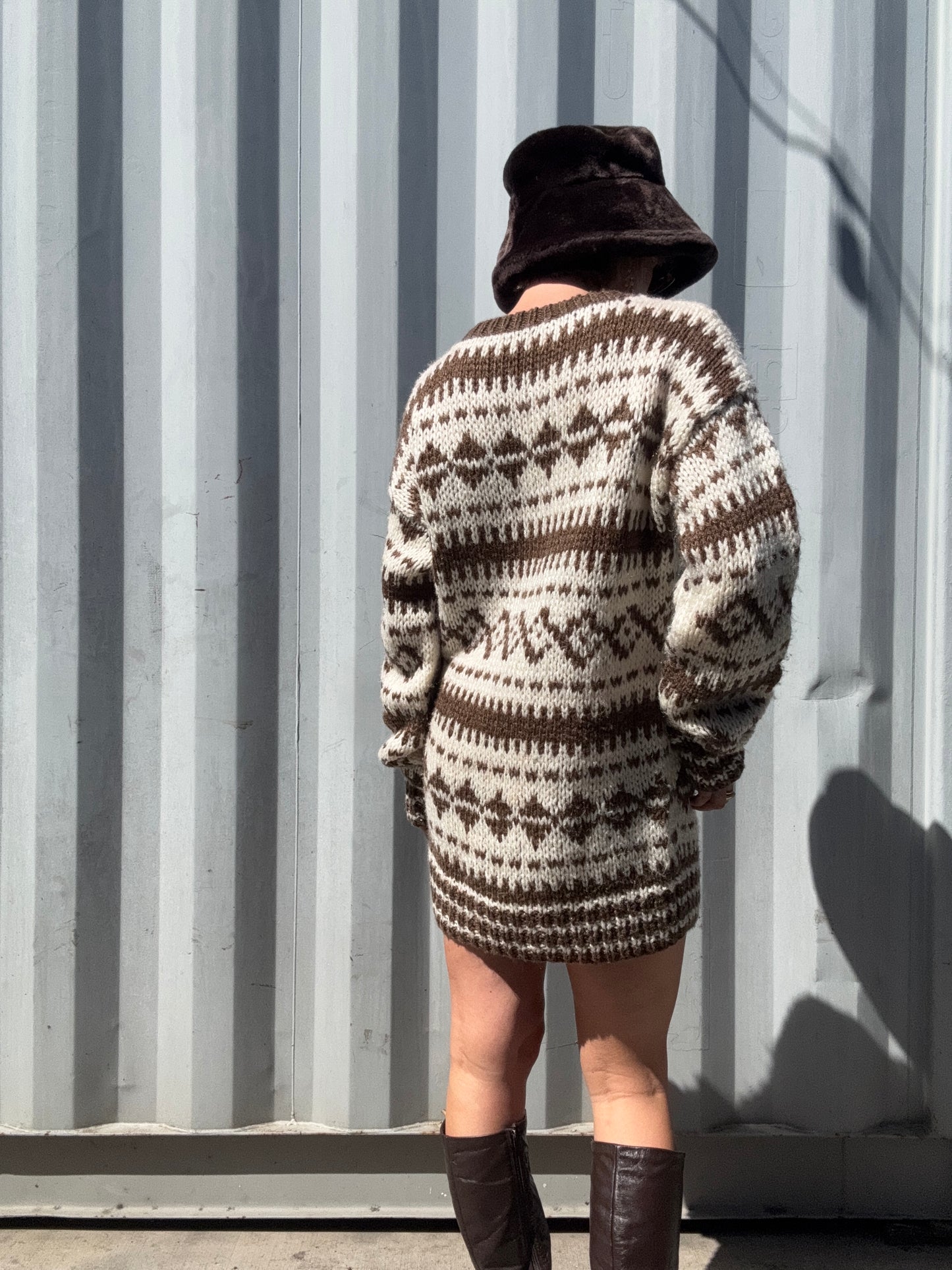 The Odette Handknit Sweater Dress