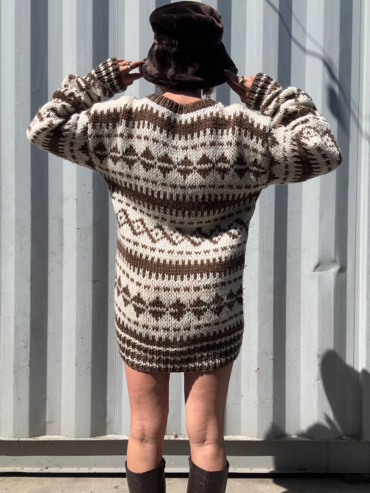 The Odette Handknit Sweater Dress