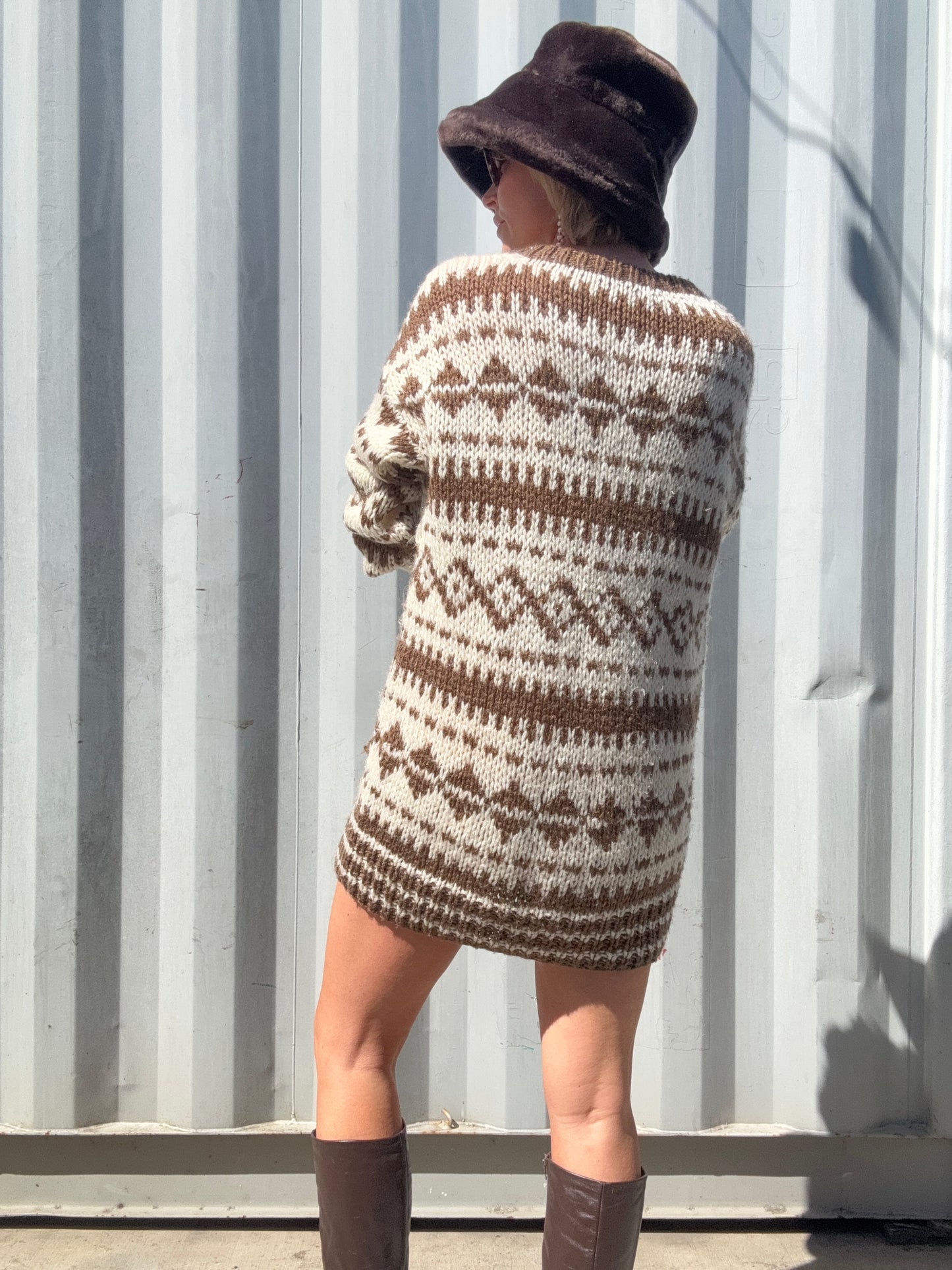The Odette Handknit Sweater Dress
