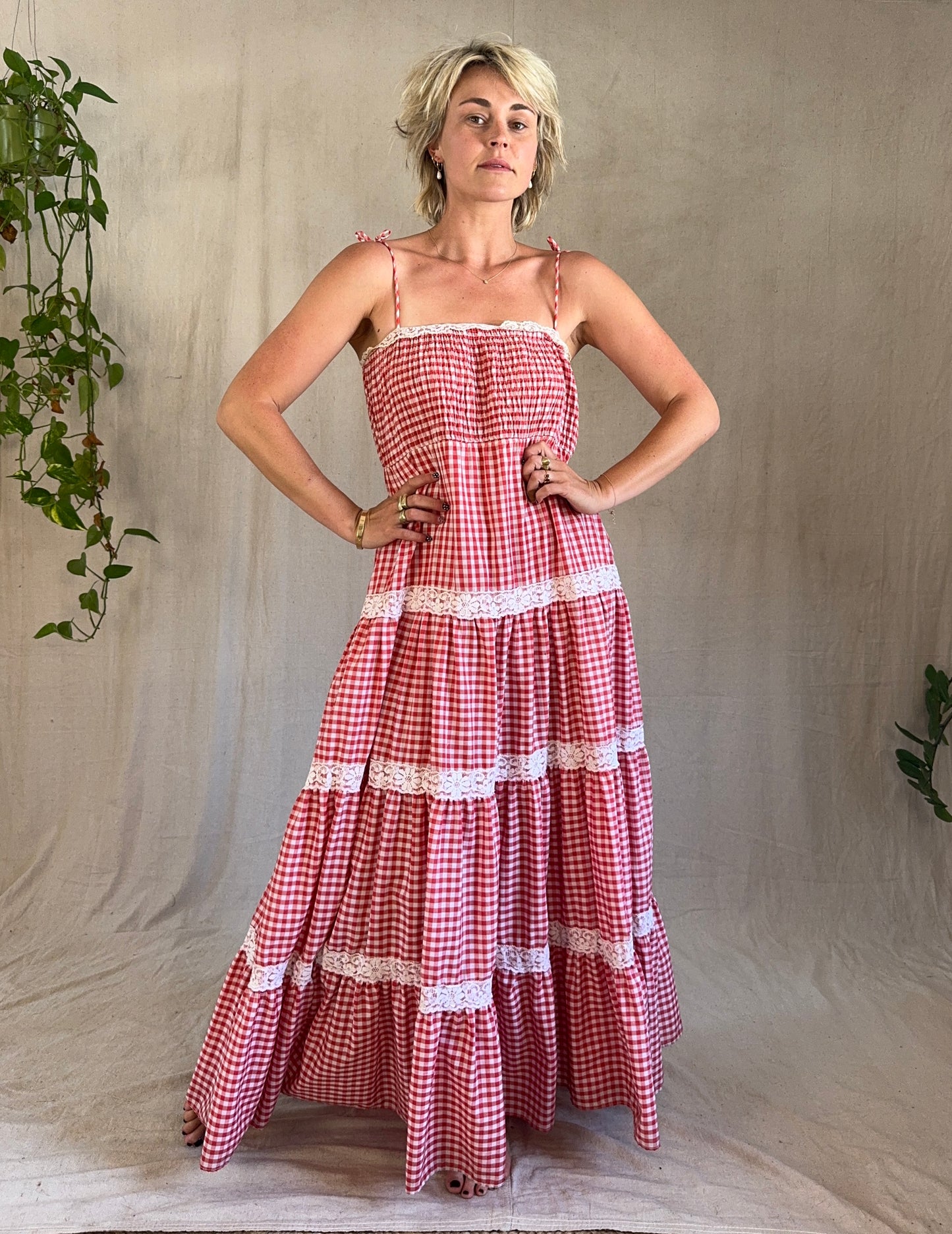 The Effie 1970s Gingham Dress