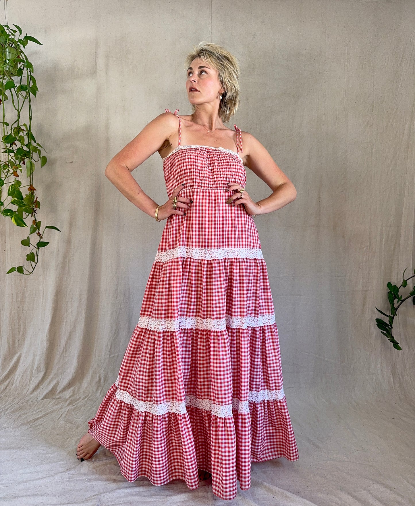 The Effie 1970s Gingham Dress