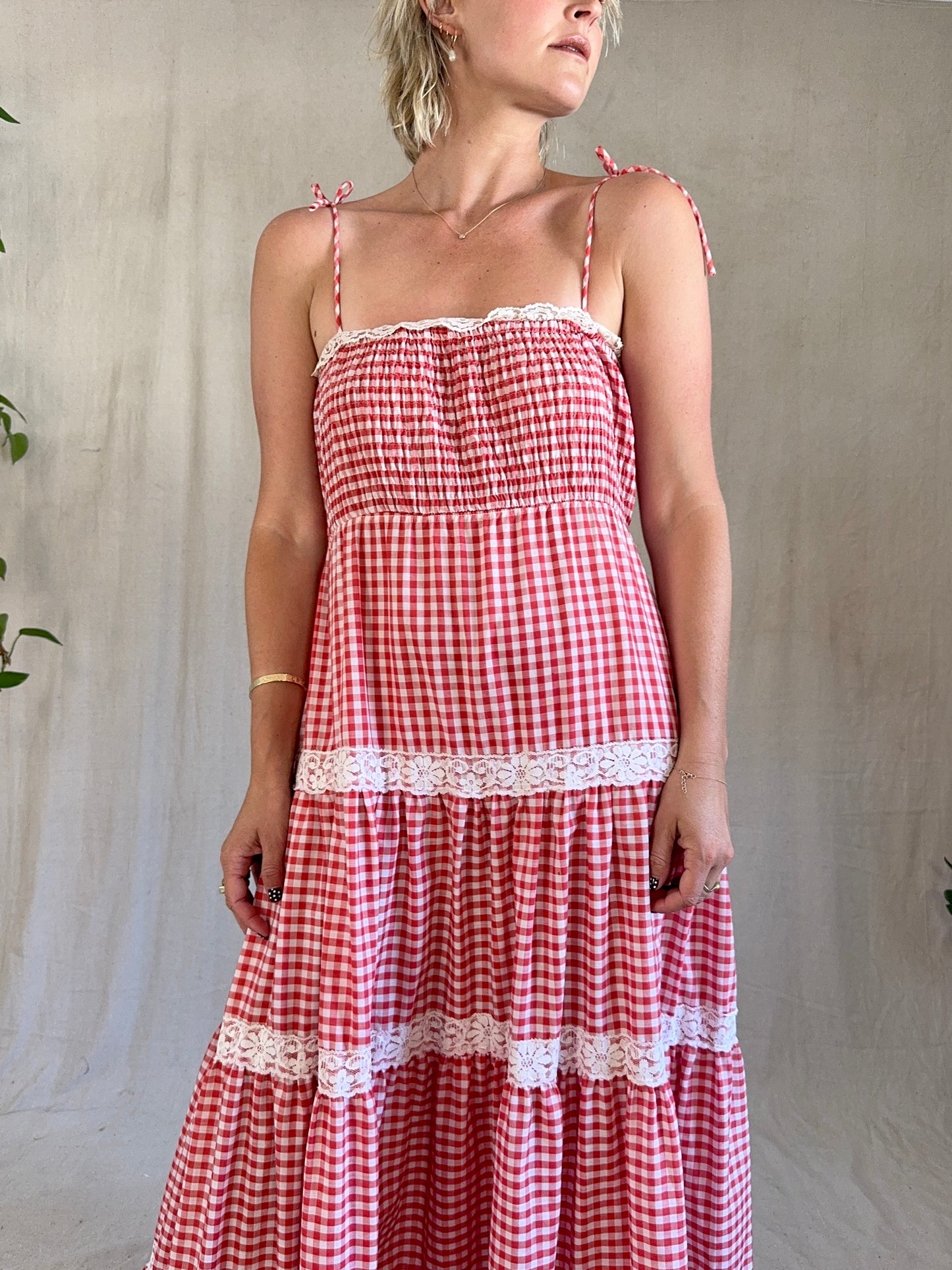 The Effie 1970s Gingham Dress