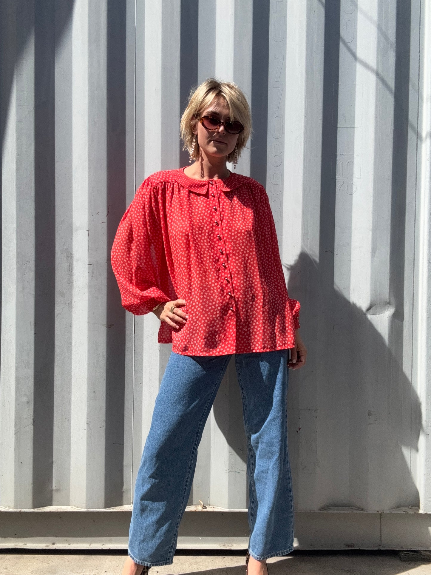 The Louis Féraud 1980s Blouse