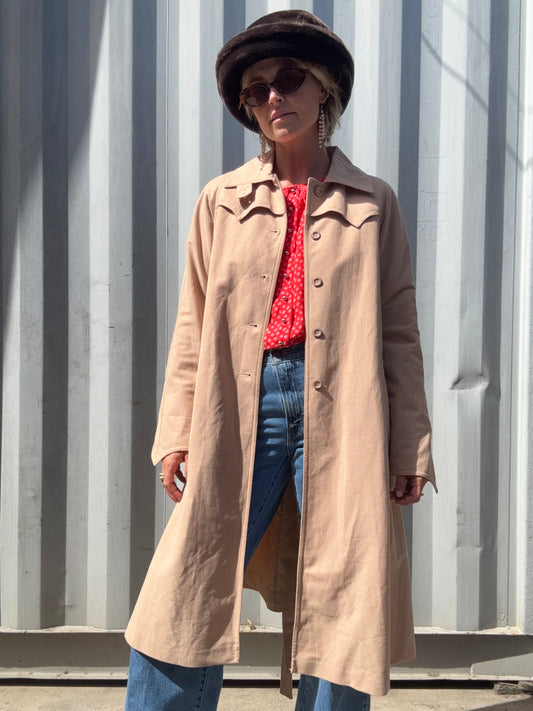 The Carina 1970s Trench Coat