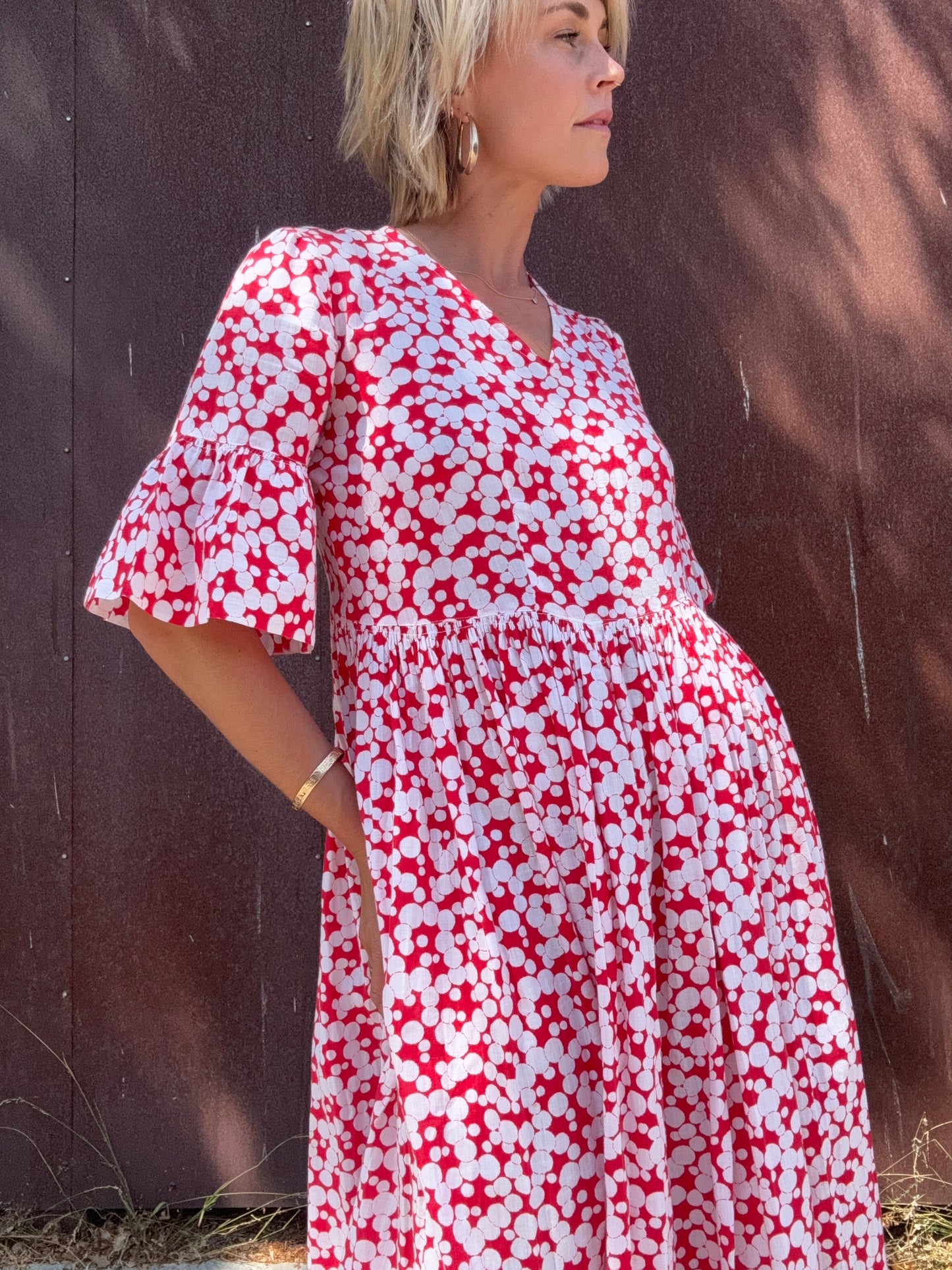 The Sandra 1940s Cotton Dress