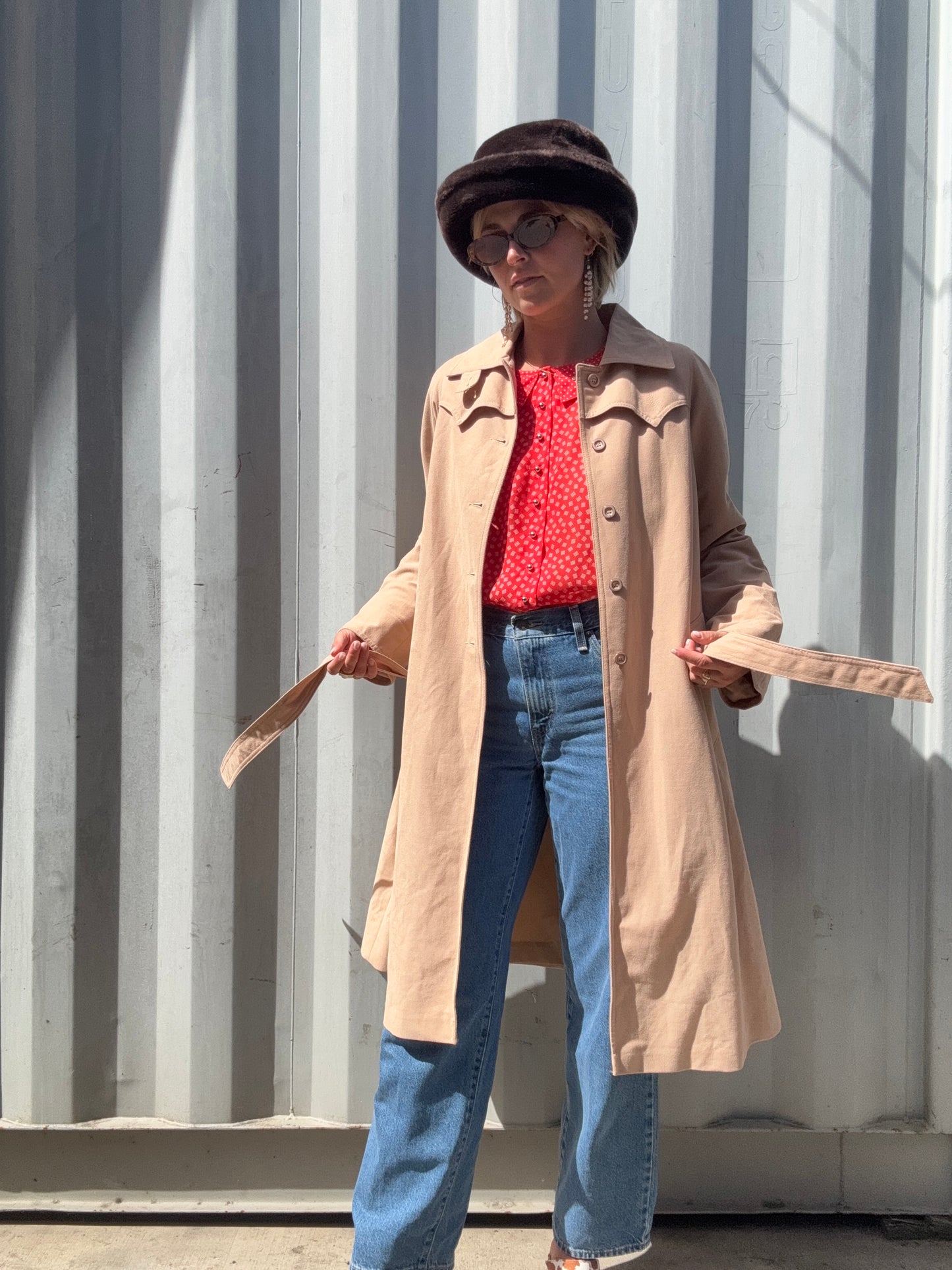The Carina 1970s Trench Coat