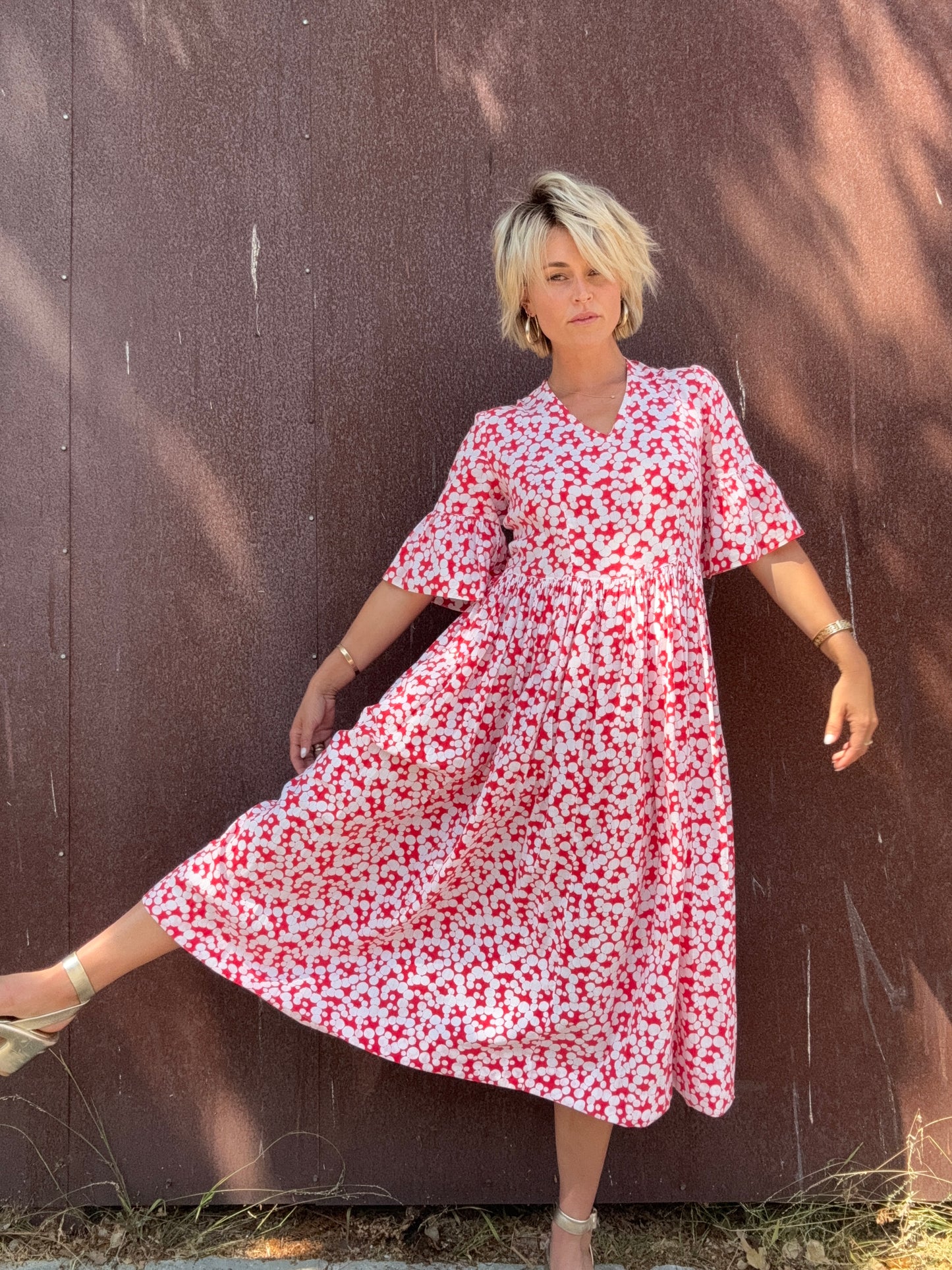 The Sandra 1940s Cotton Dress