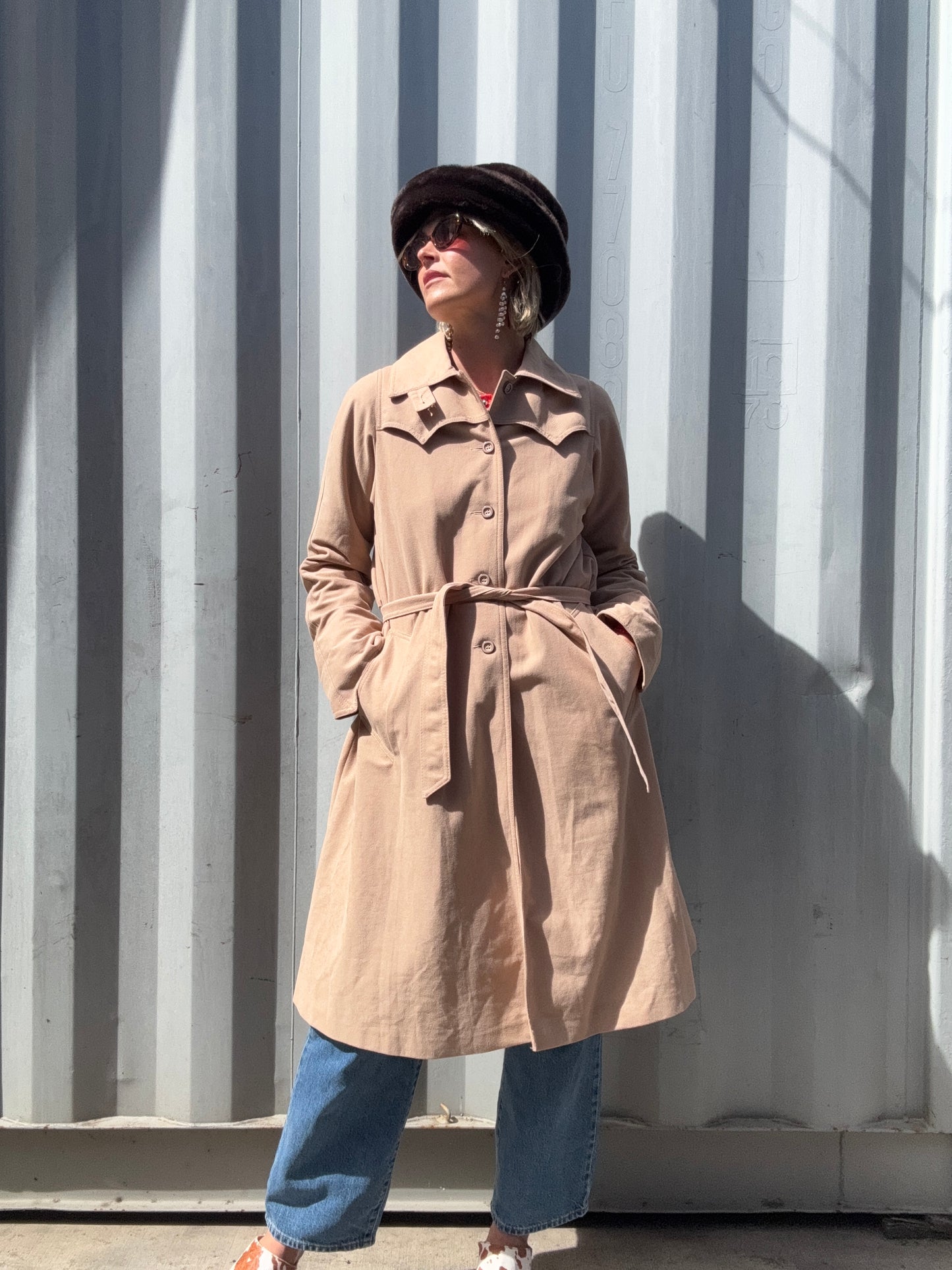 The Carina 1970s Trench Coat