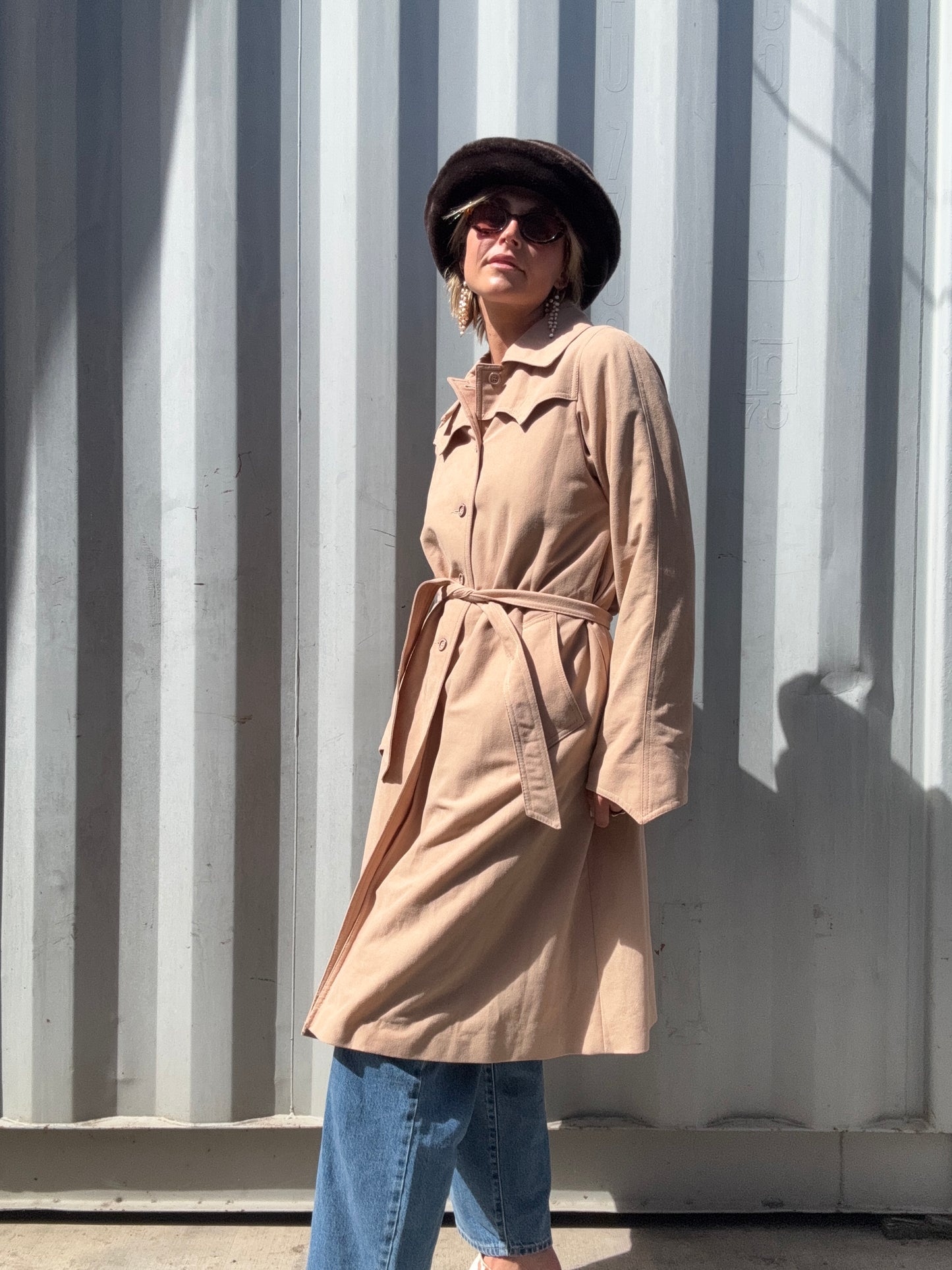 The Carina 1970s Trench Coat