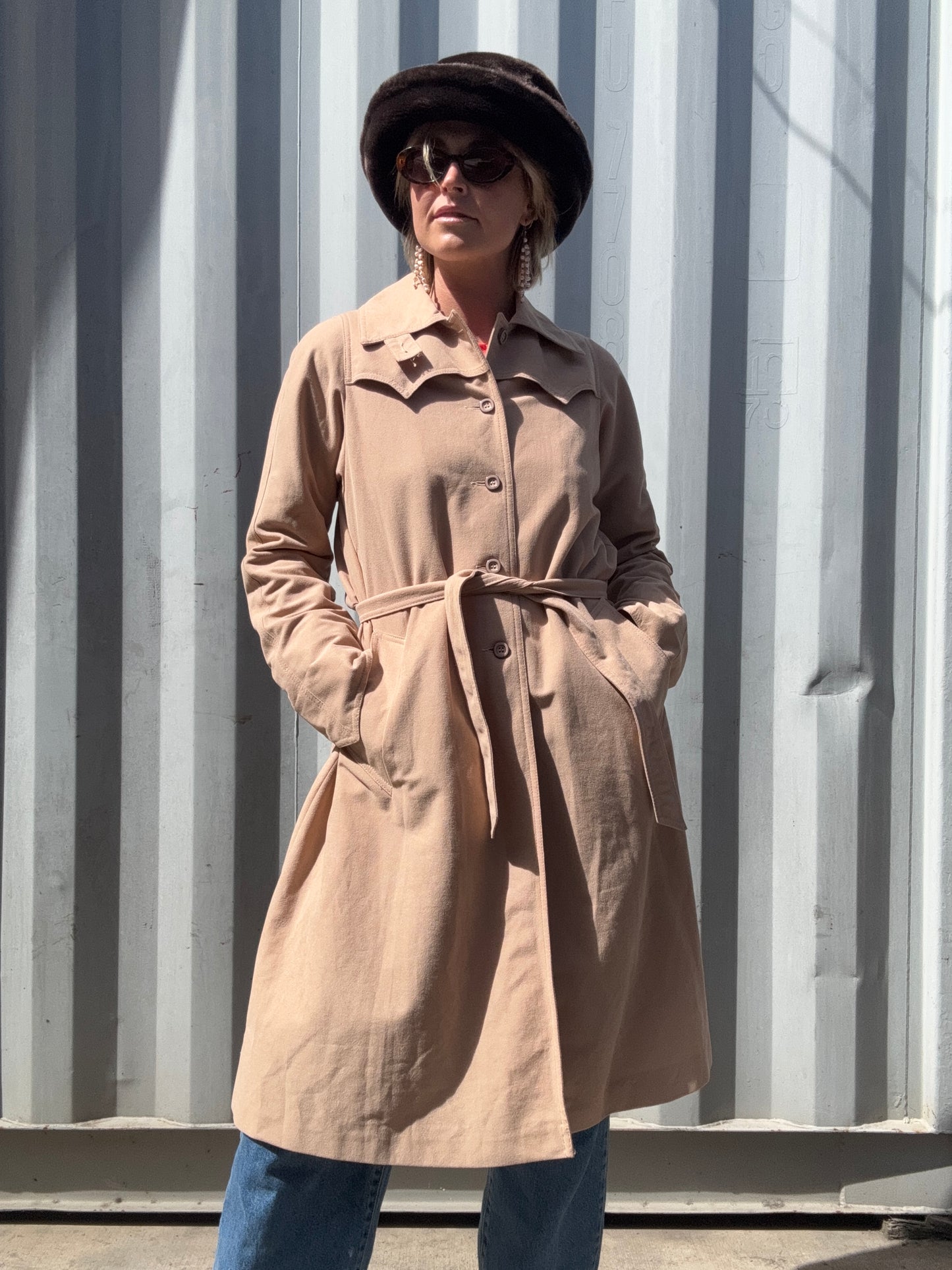 The Carina 1970s Trench Coat