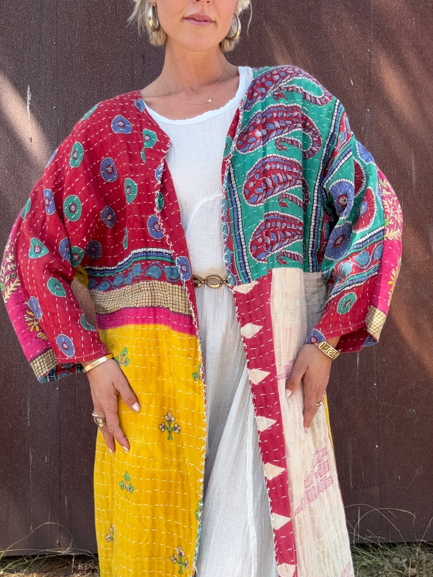 The Angelie Handmade Kantha Jacket