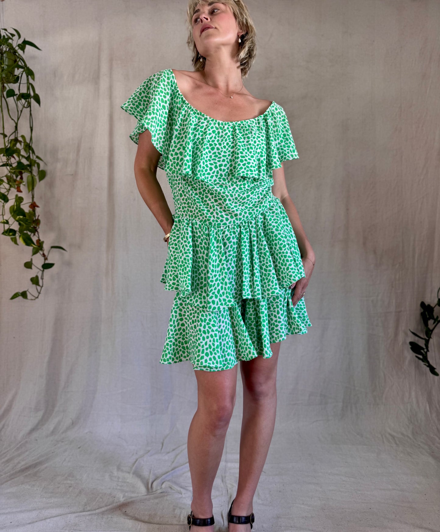 The Frances 1970s Tiered Dress
