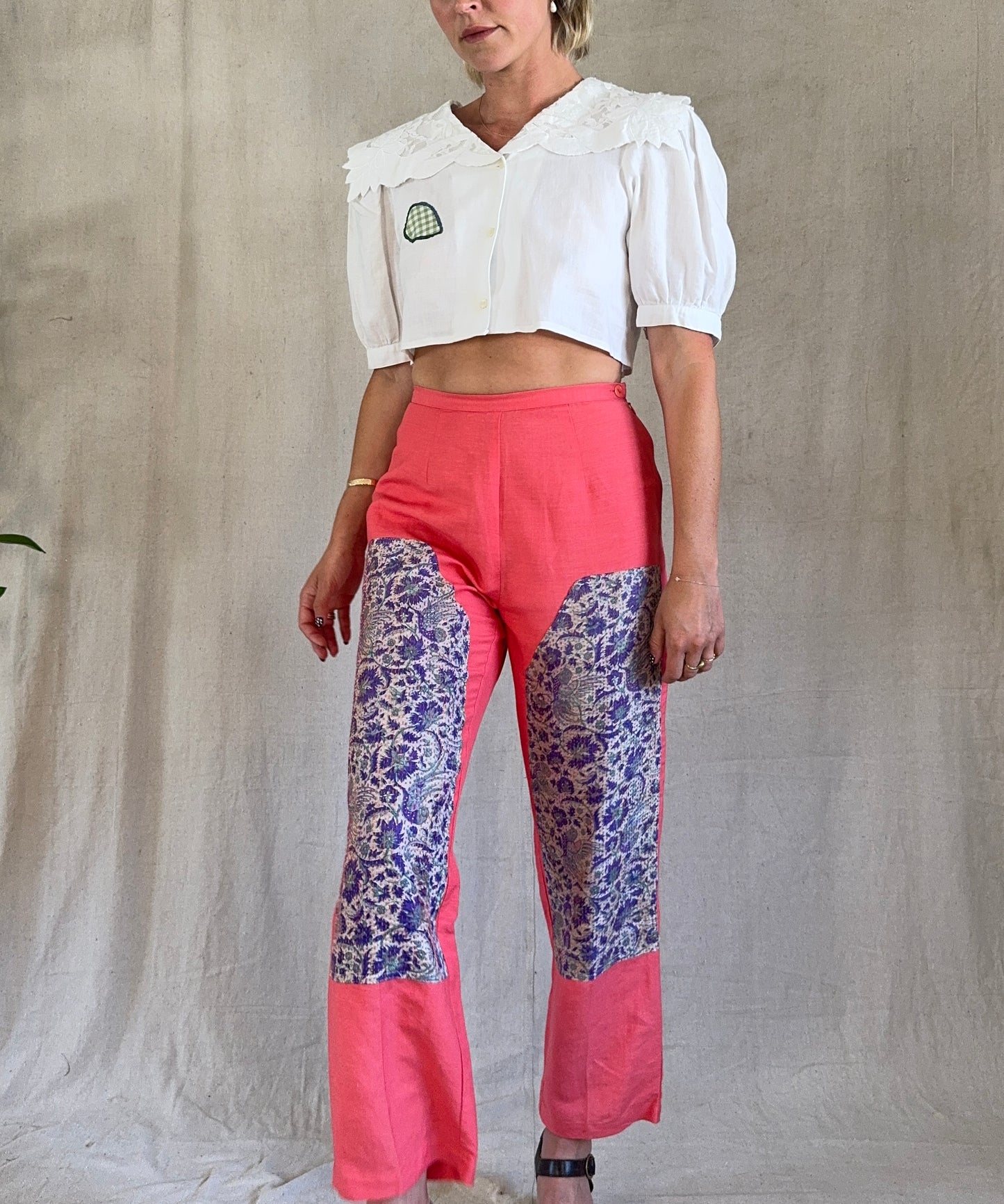 The Carolyn 1980s Reworked Blouse
