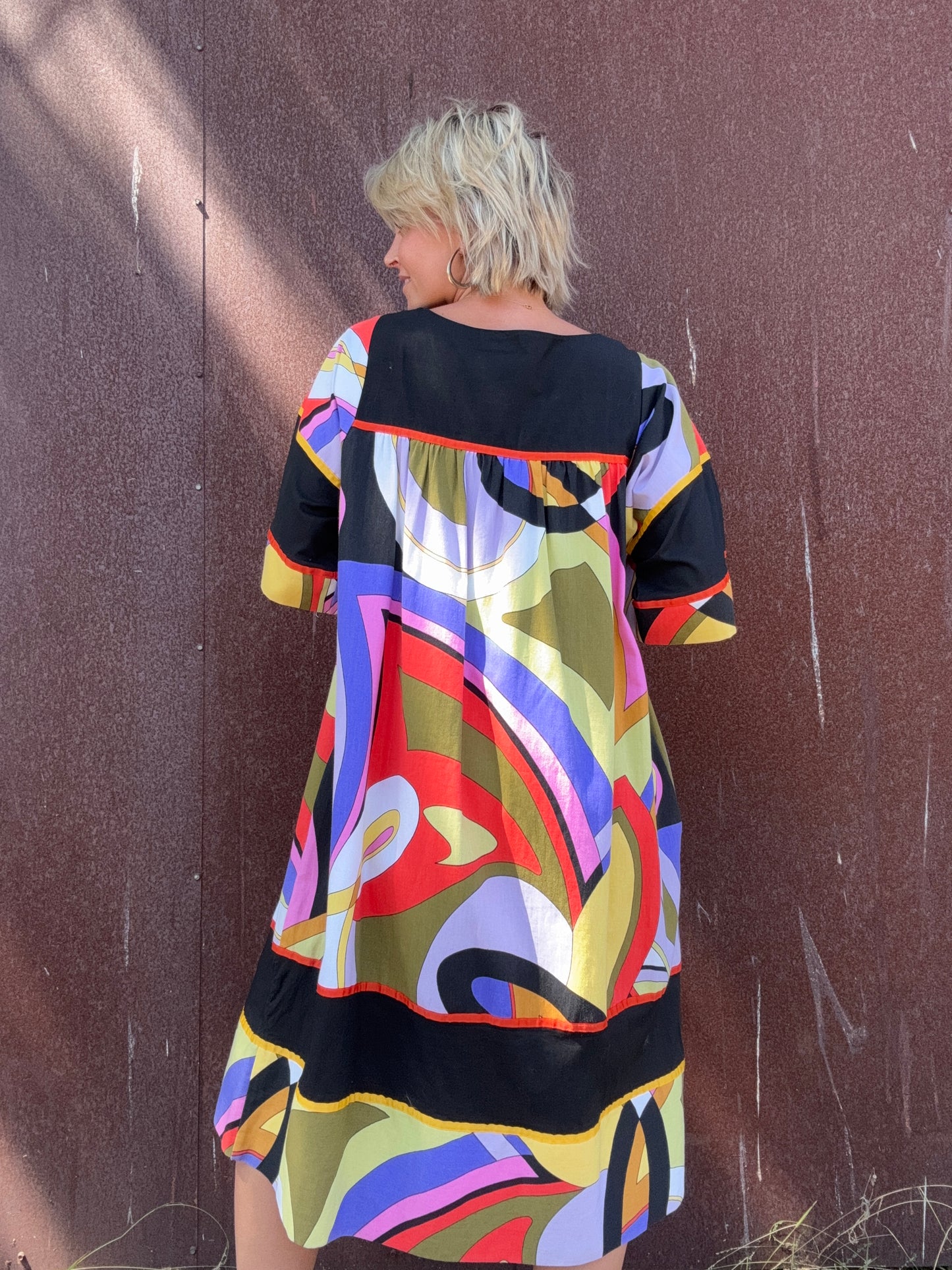 The Sharon 1980s Cotton Mumu