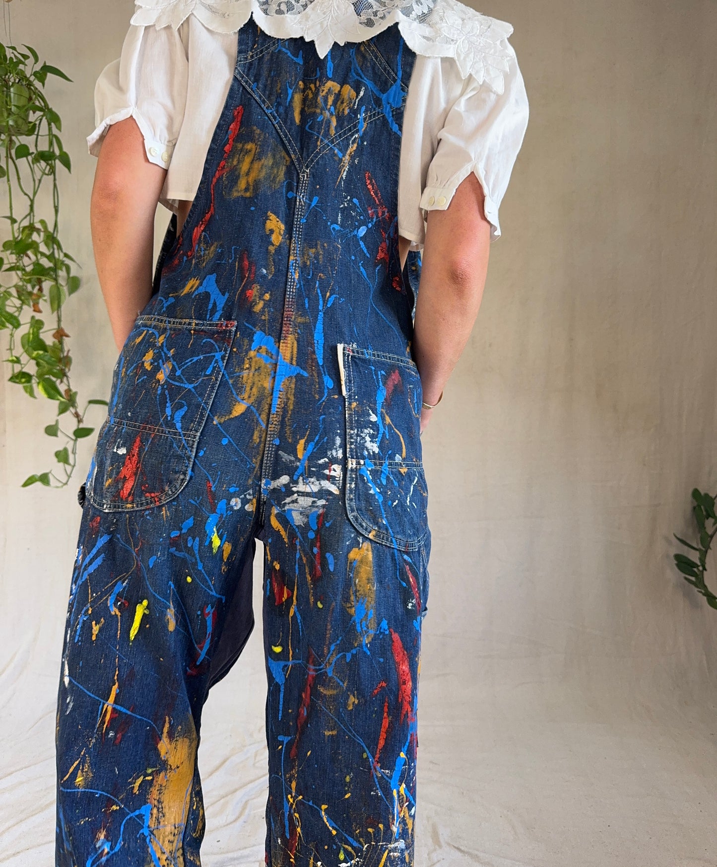 The Big Mac 1960s Paint Splattered Overalls