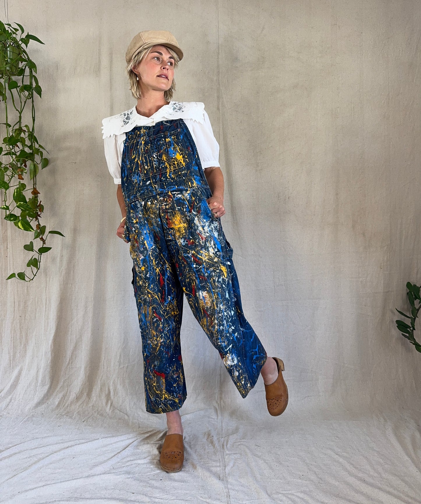 The Big Mac 1960s Paint Splattered Overalls