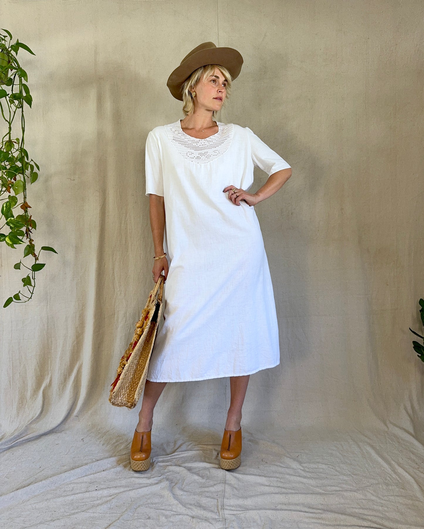 The Maya Antique Cotton Dress