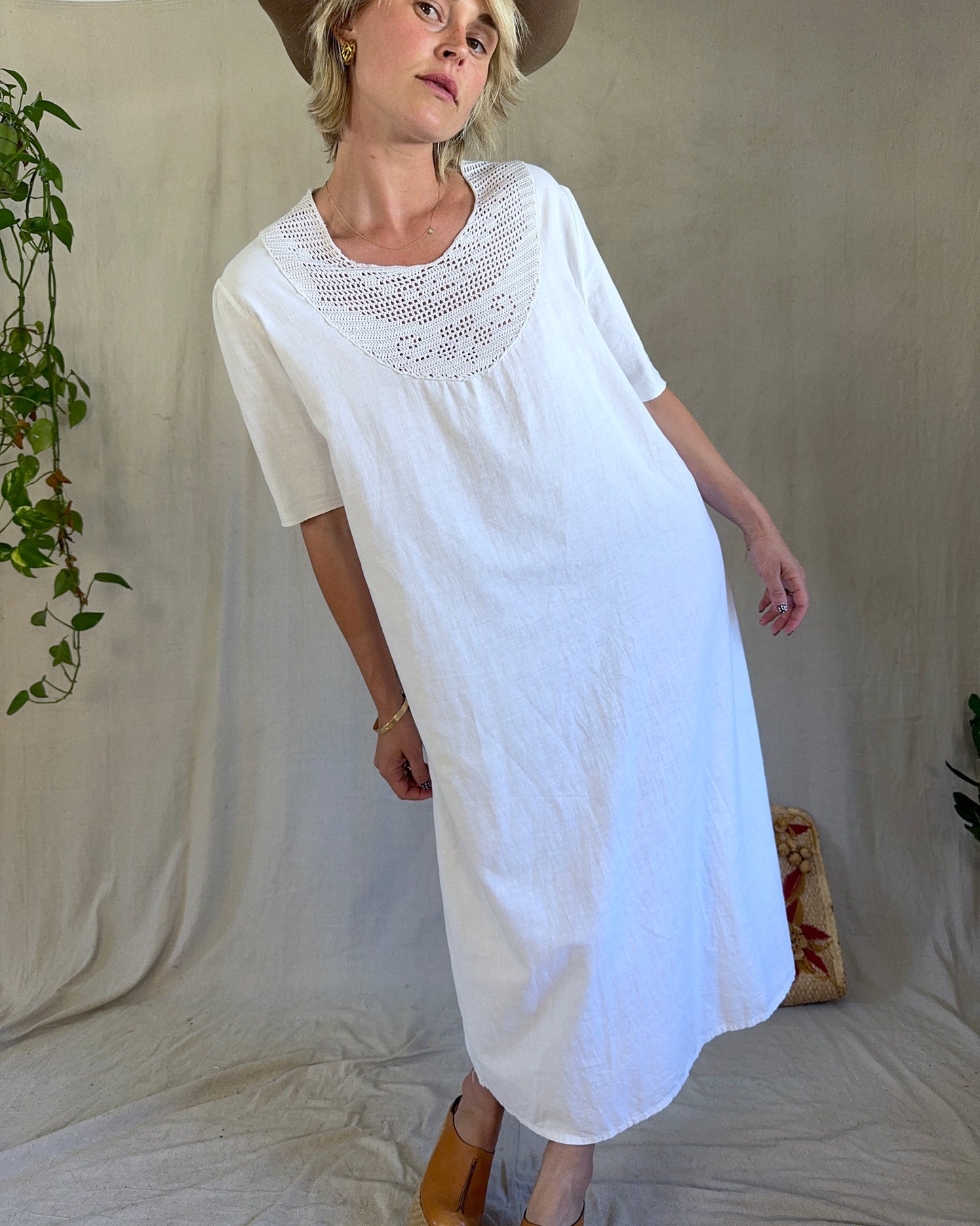 The Maya Antique Cotton Dress