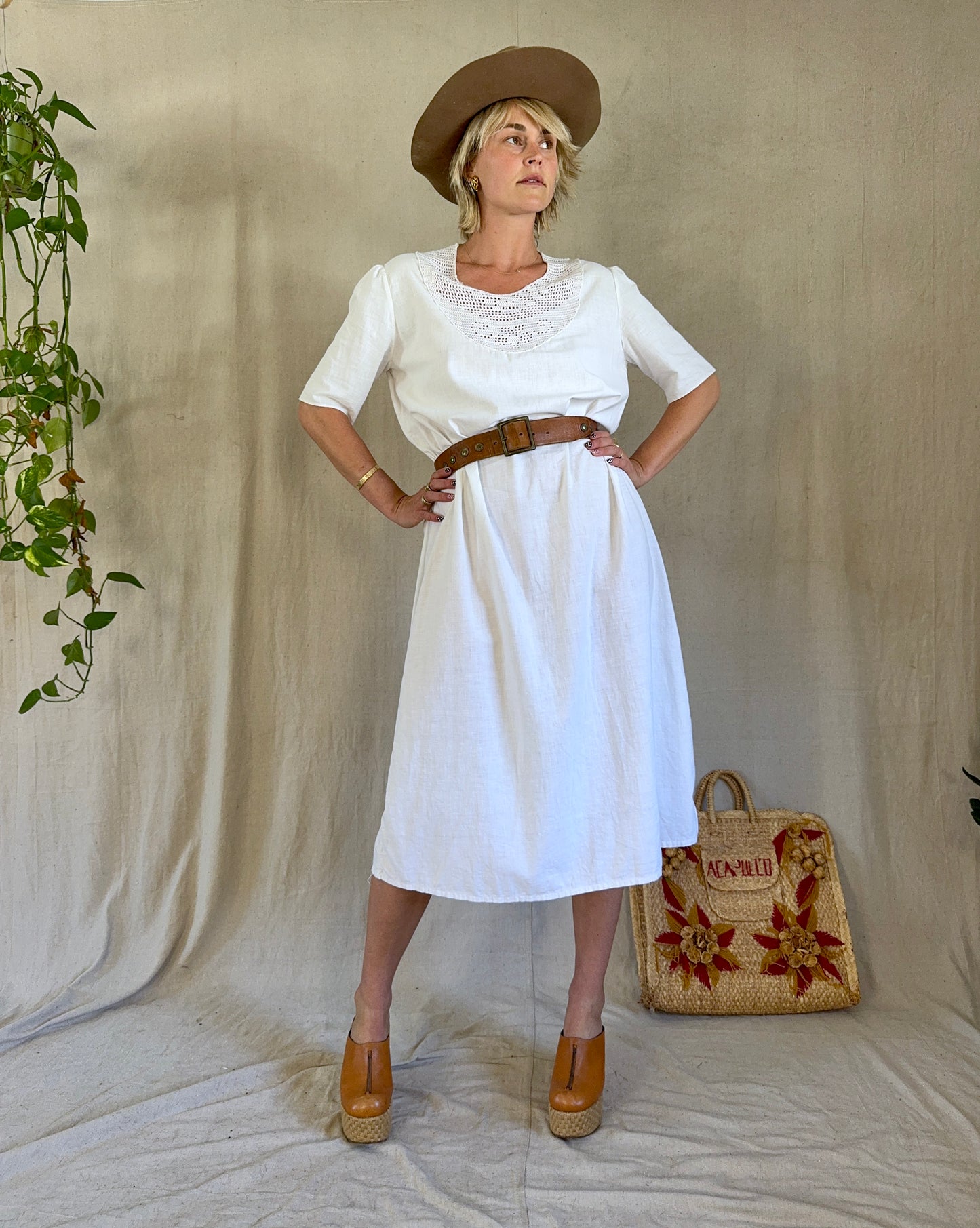 The Maya Antique Cotton Dress