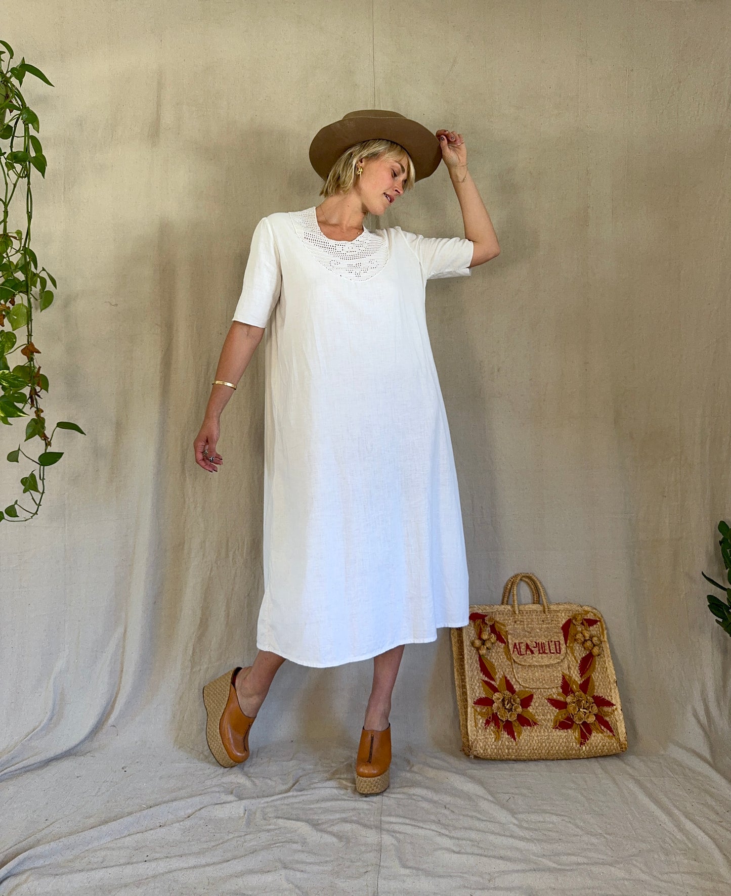 The Maya Antique Cotton Dress