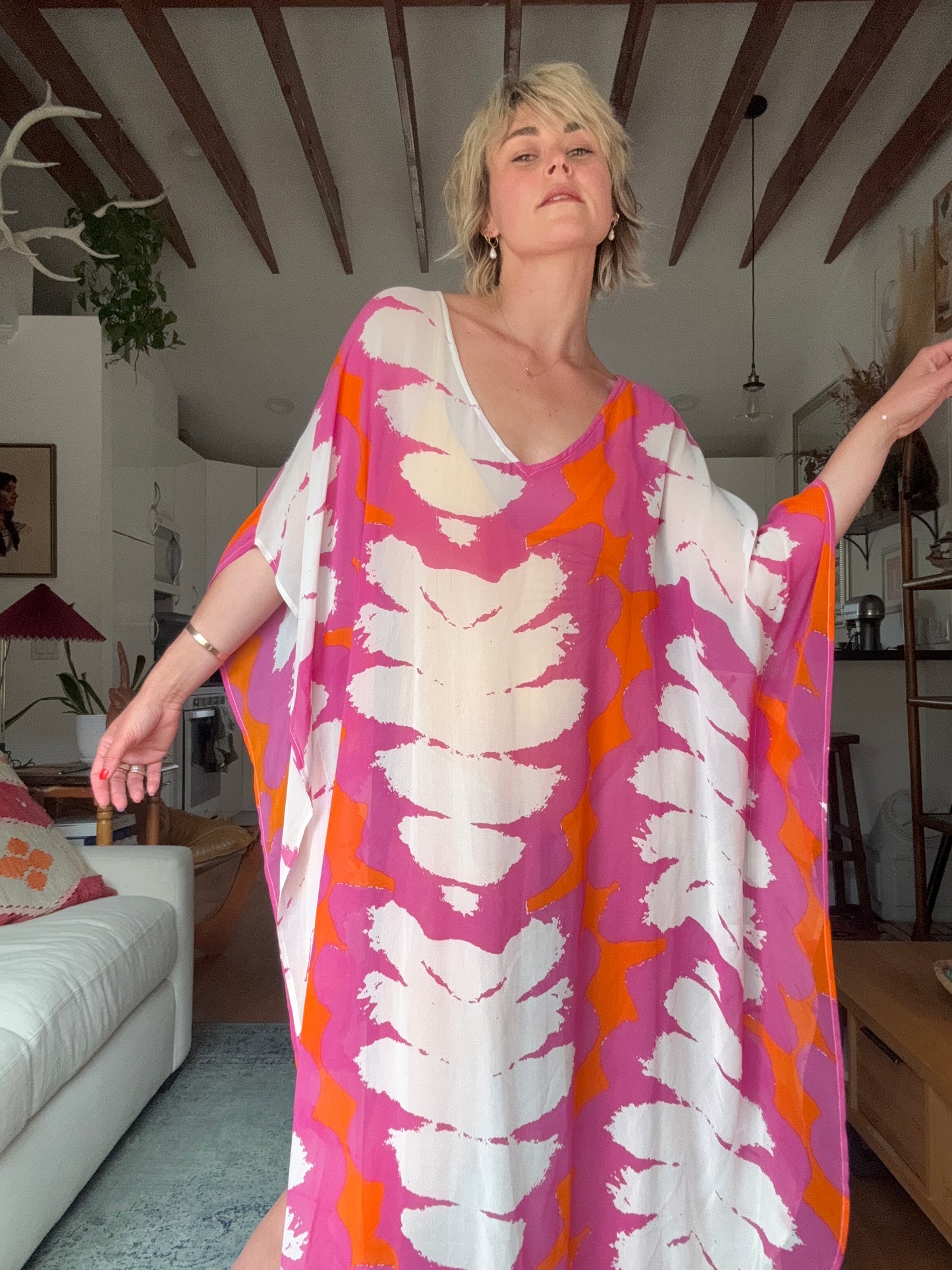 The Lilian Silk Kaftan