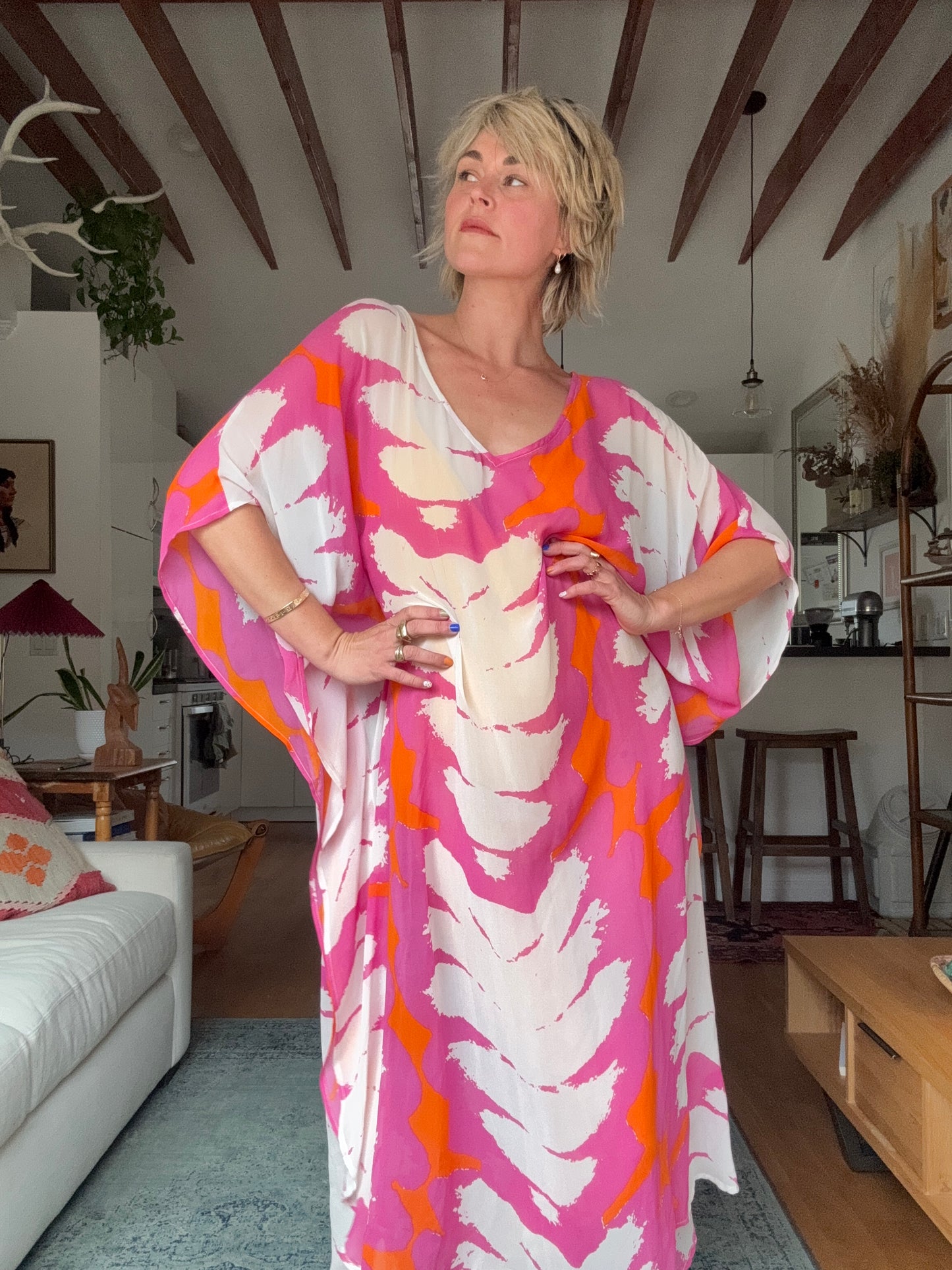 The Lilian Silk Kaftan