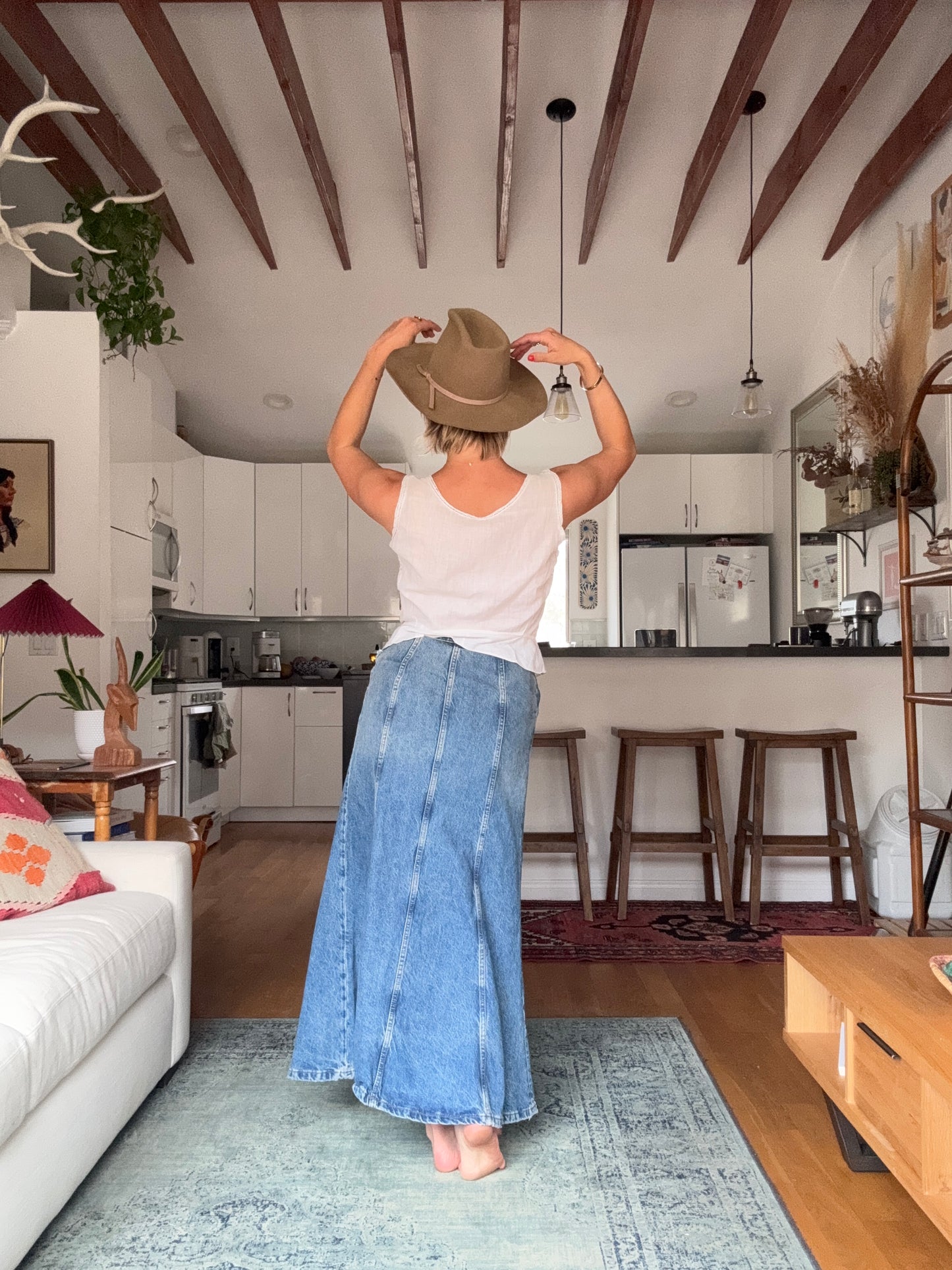 The Ramona Denim Maxi Skirt