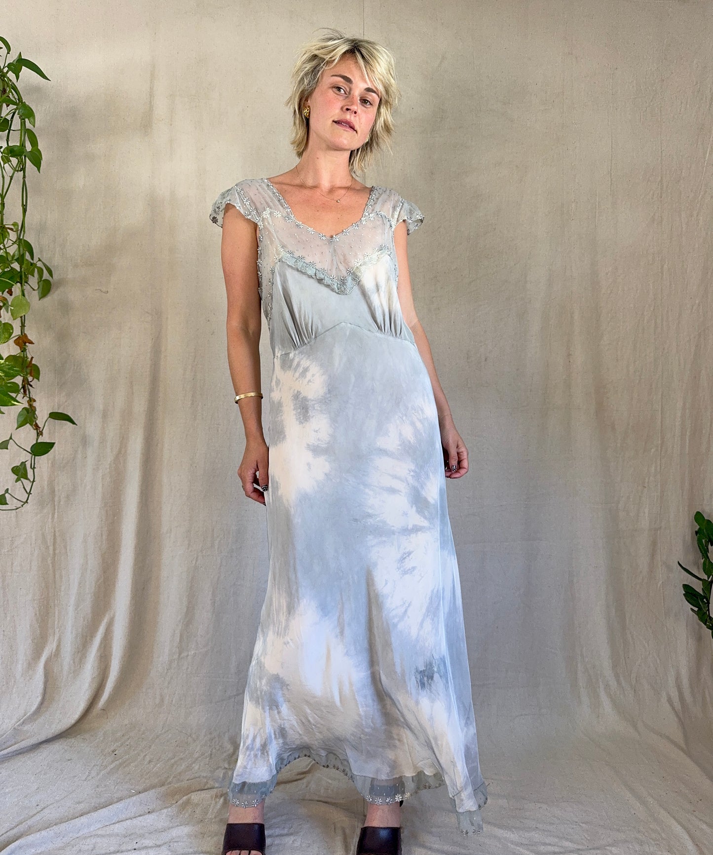 The Tawny 1940s Tie Dye Dress