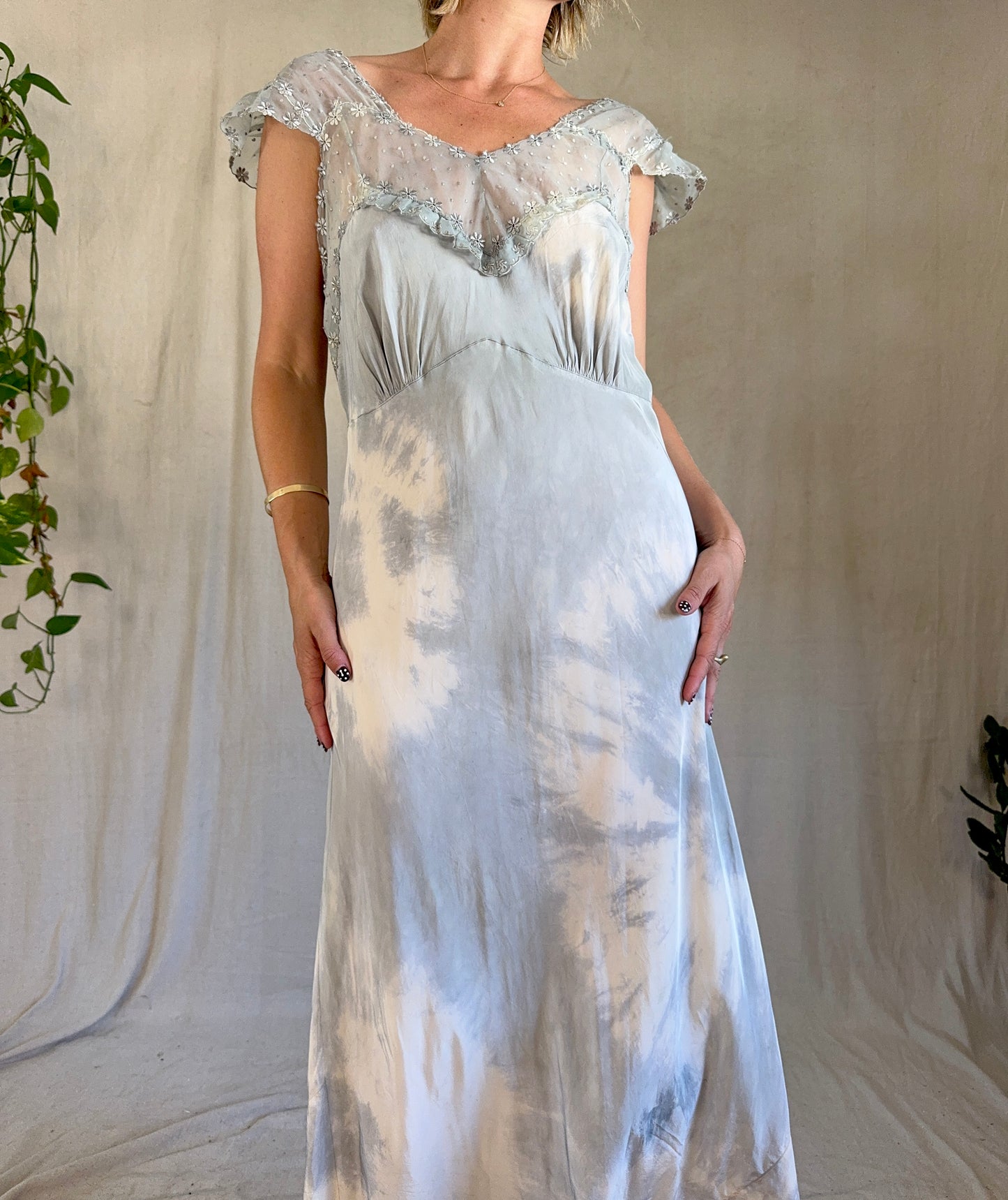 The Tawny 1940s Tie Dye Dress