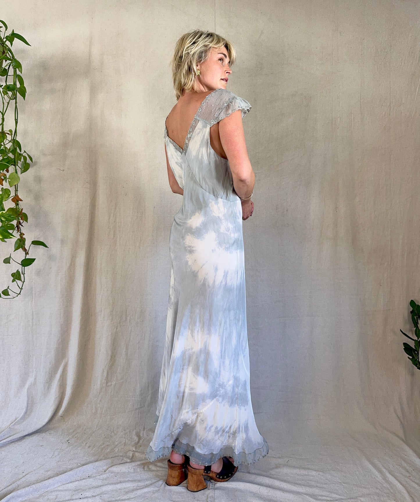 The Tawny 1940s Tie Dye Dress
