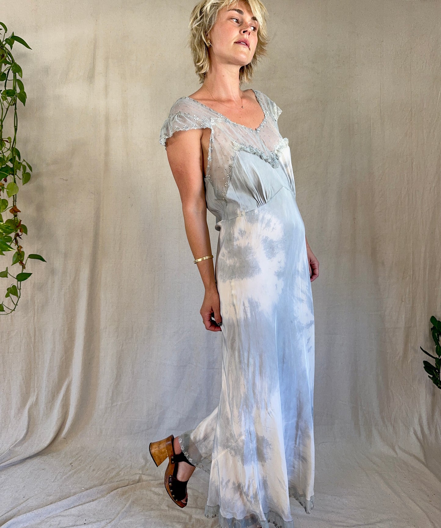 The Tawny 1940s Tie Dye Dress