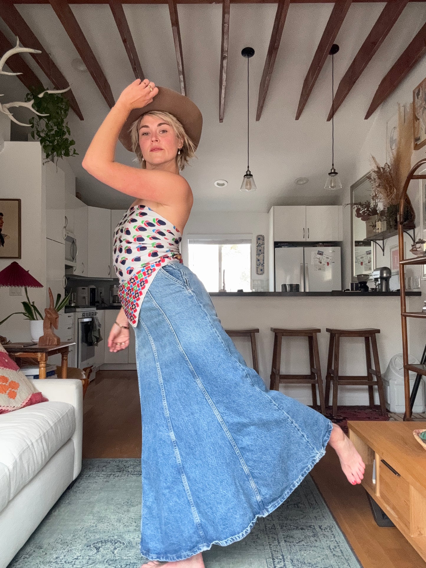 The Ramona Denim Maxi Skirt