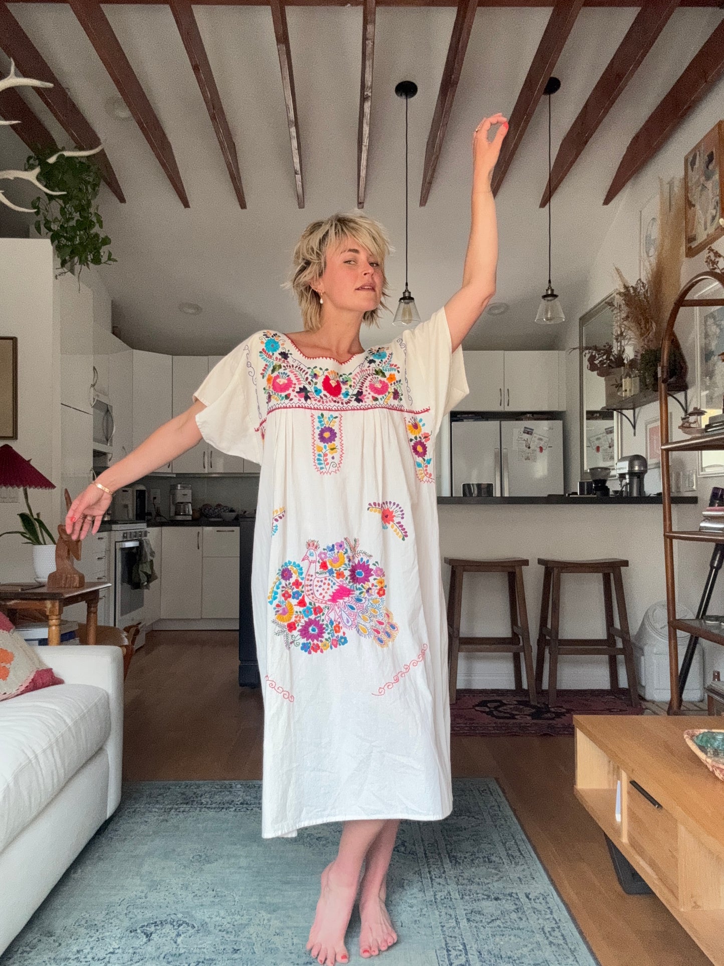 The Delilah Embroidered Cotton Dress