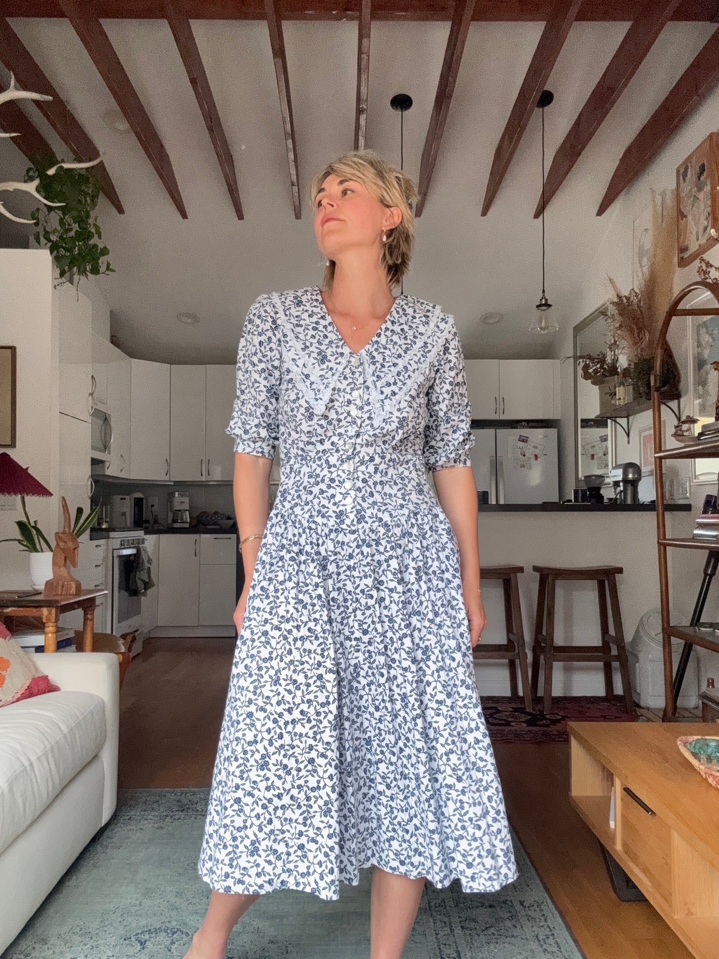 The Mae 1980s Cotton Dress