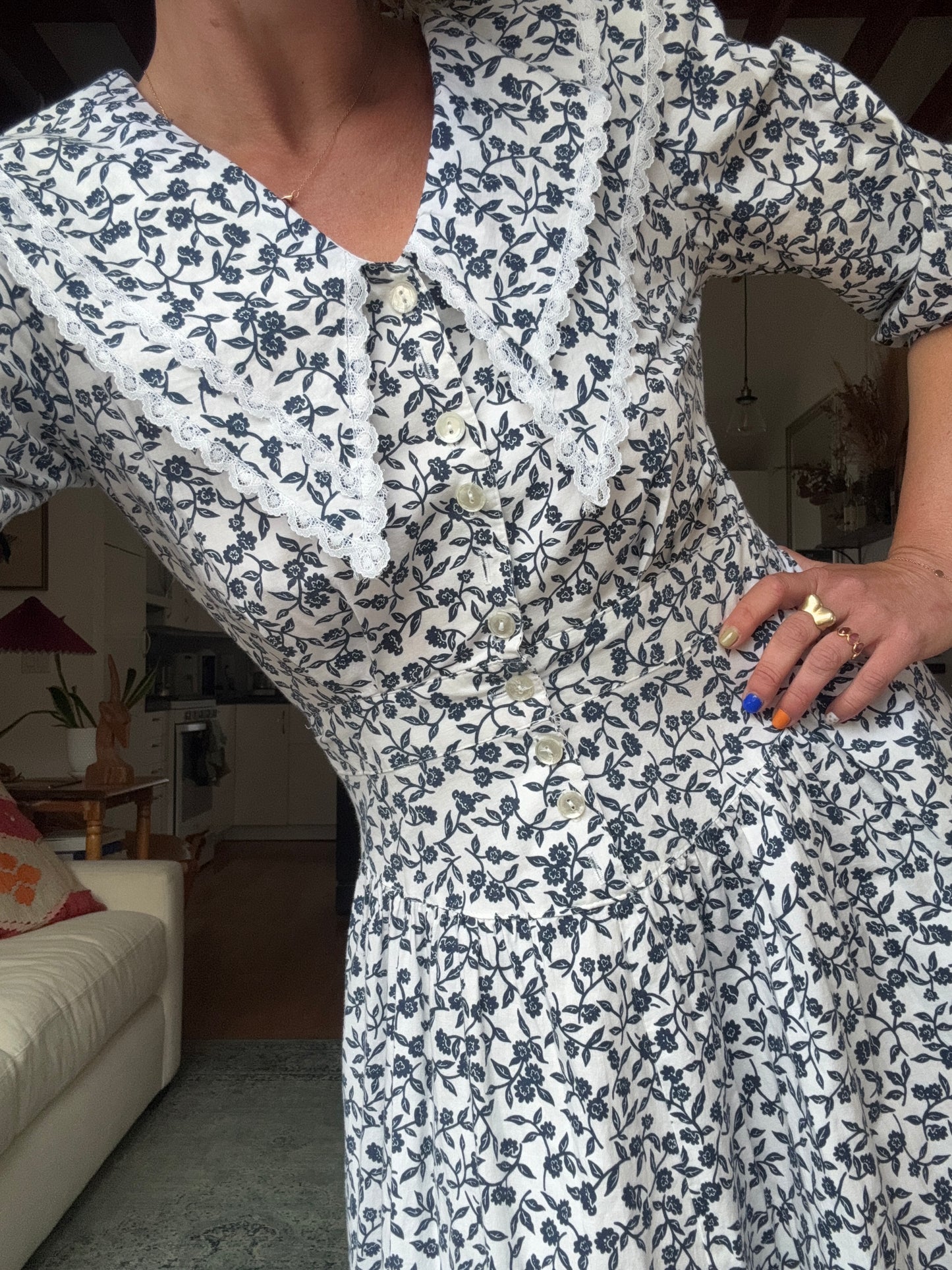 The Mae 1980s Cotton Dress