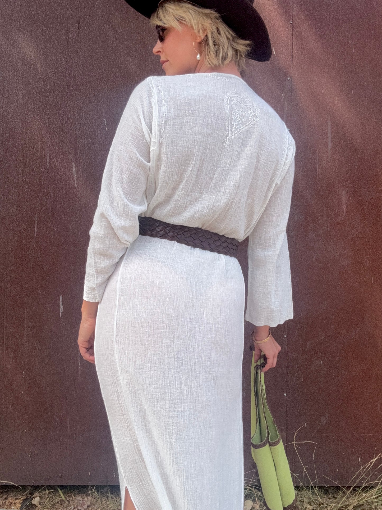 The Simone 1970s Indian Gauze Dress