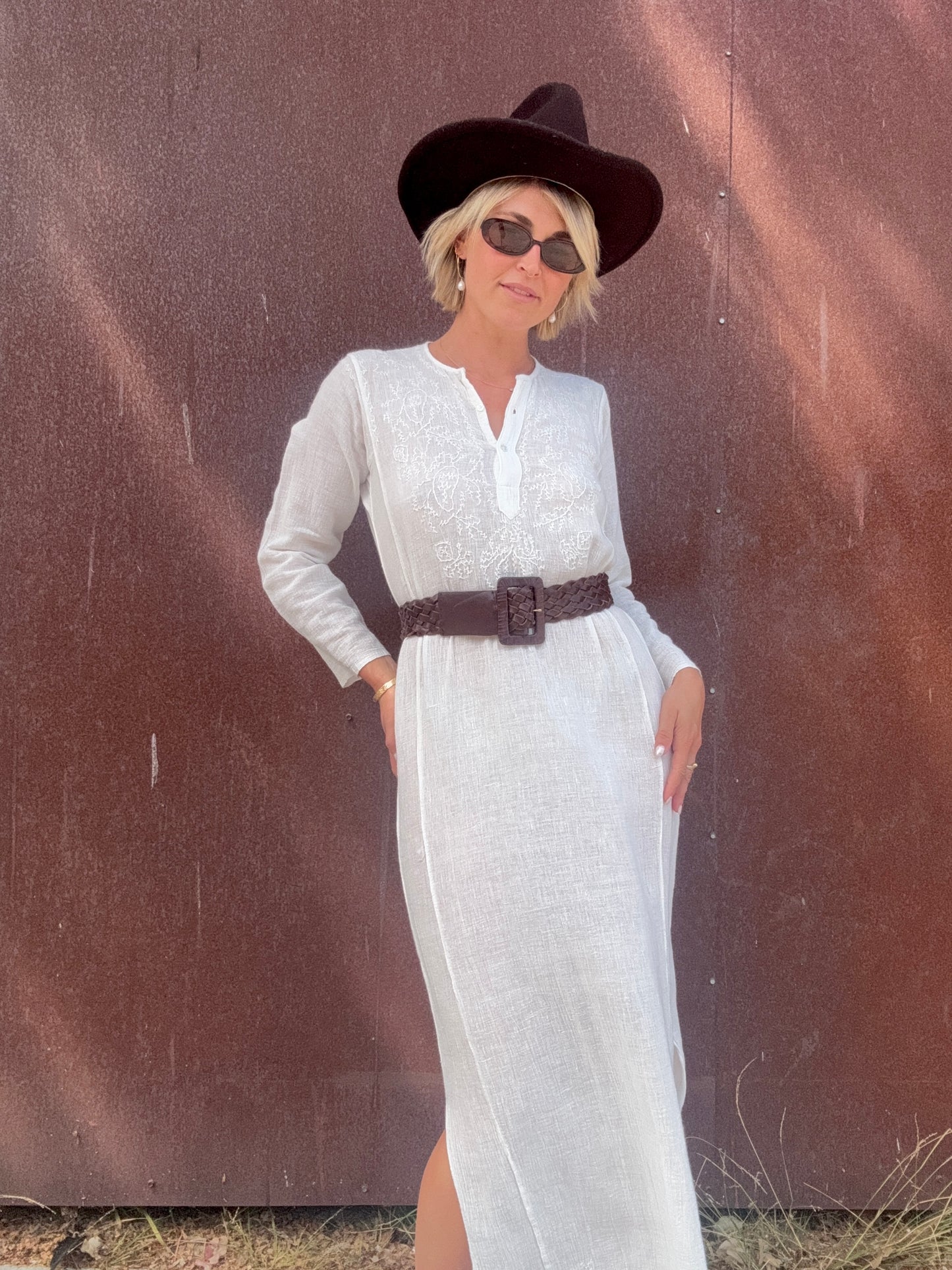 The Simone 1970s Indian Gauze Dress