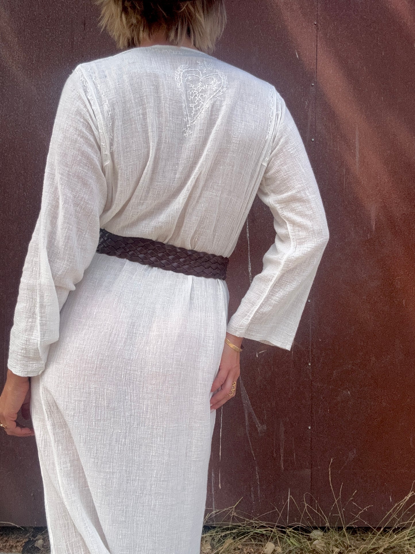 The Simone 1970s Indian Gauze Dress