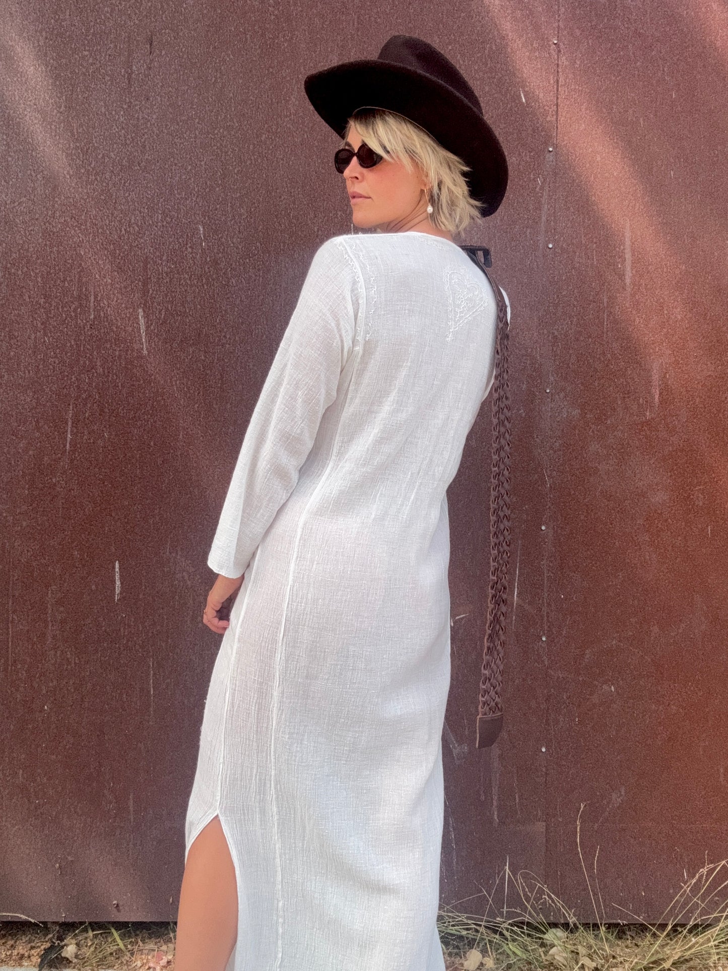 The Simone 1970s Indian Gauze Dress