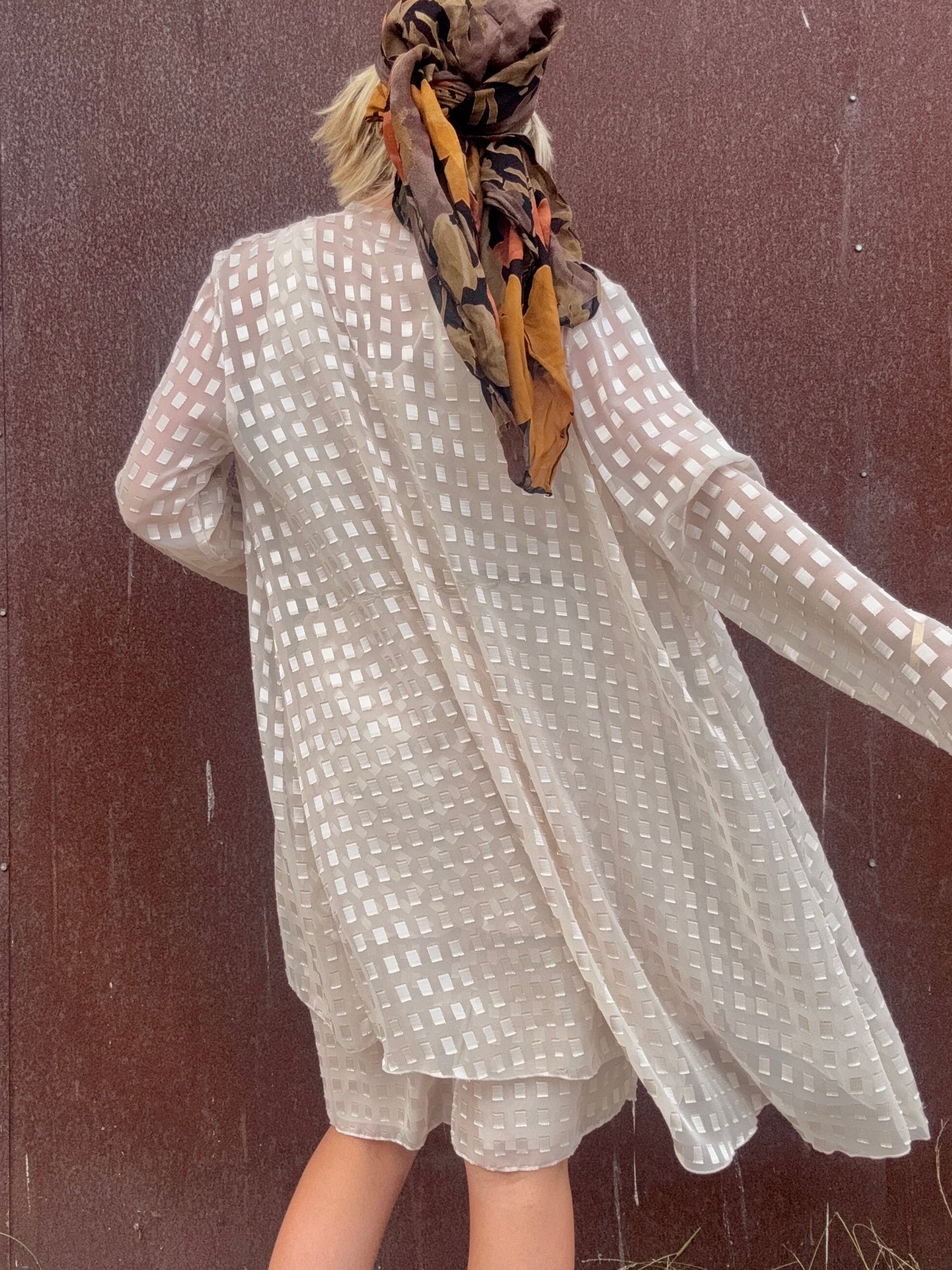 The Camille Checkered Dress and Duster Set