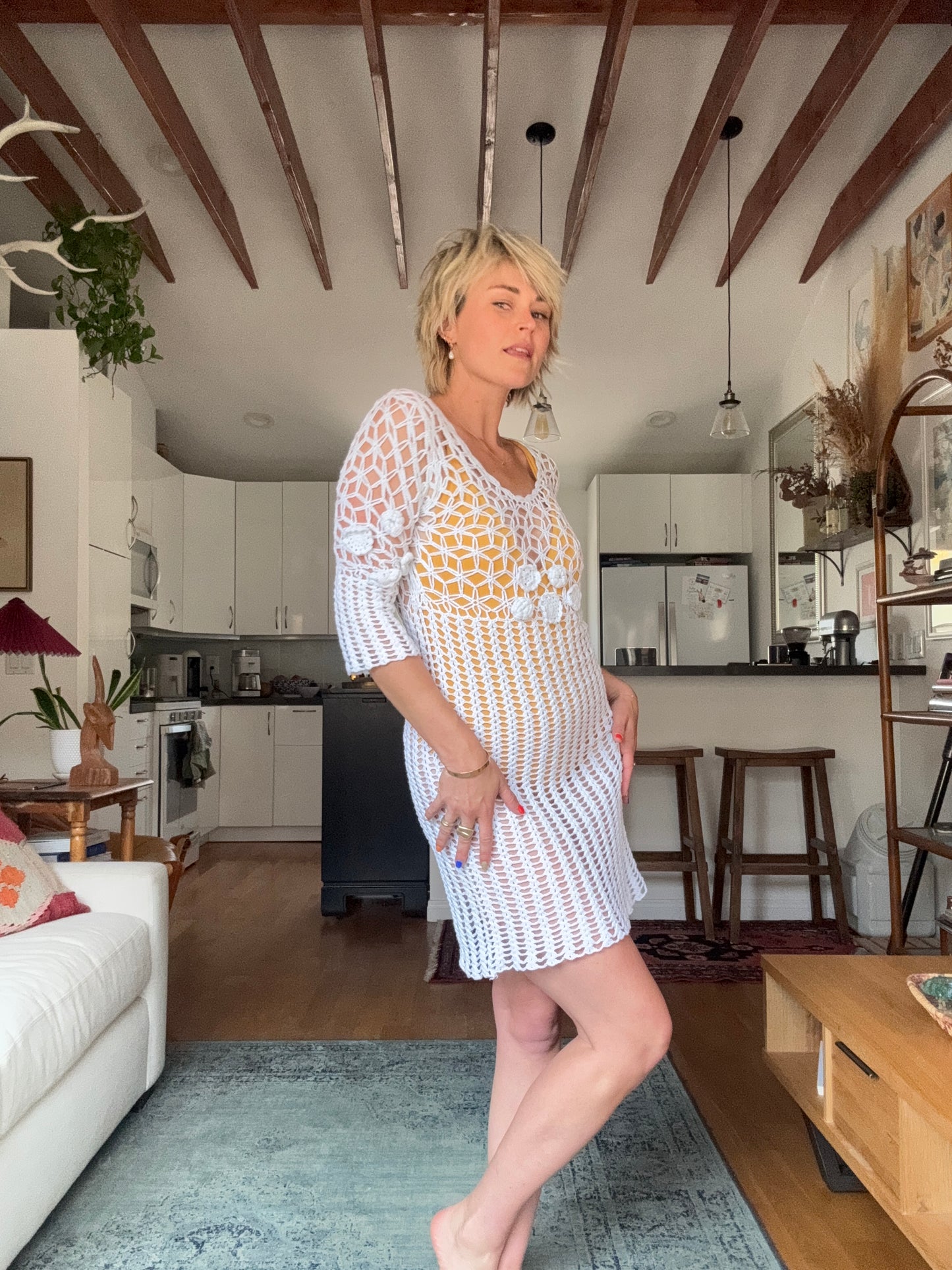 The Hazel Crochet Dress
