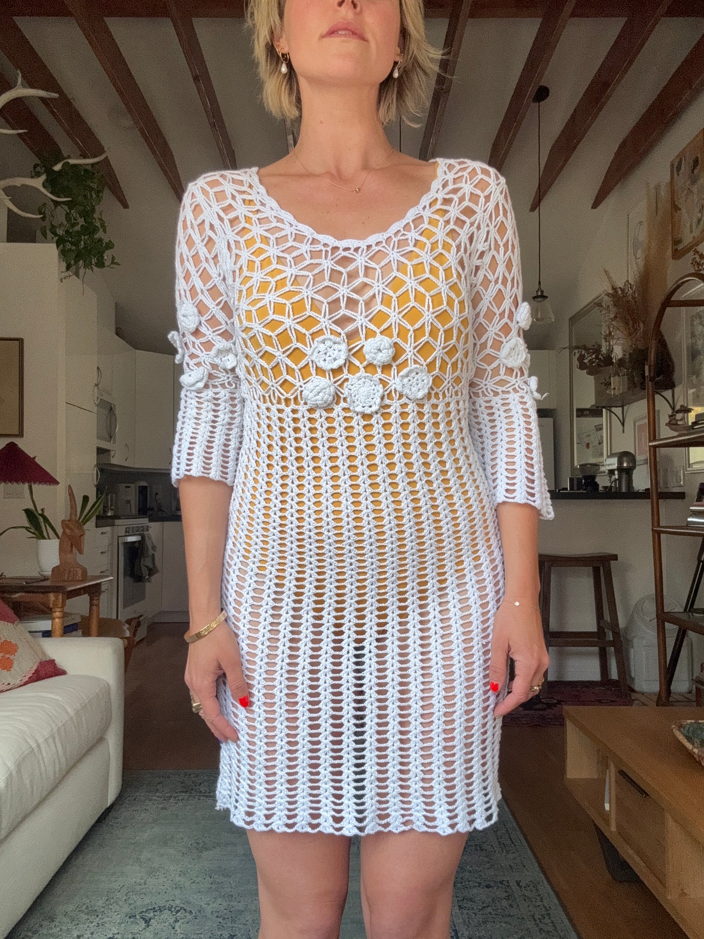 The Hazel Crochet Dress