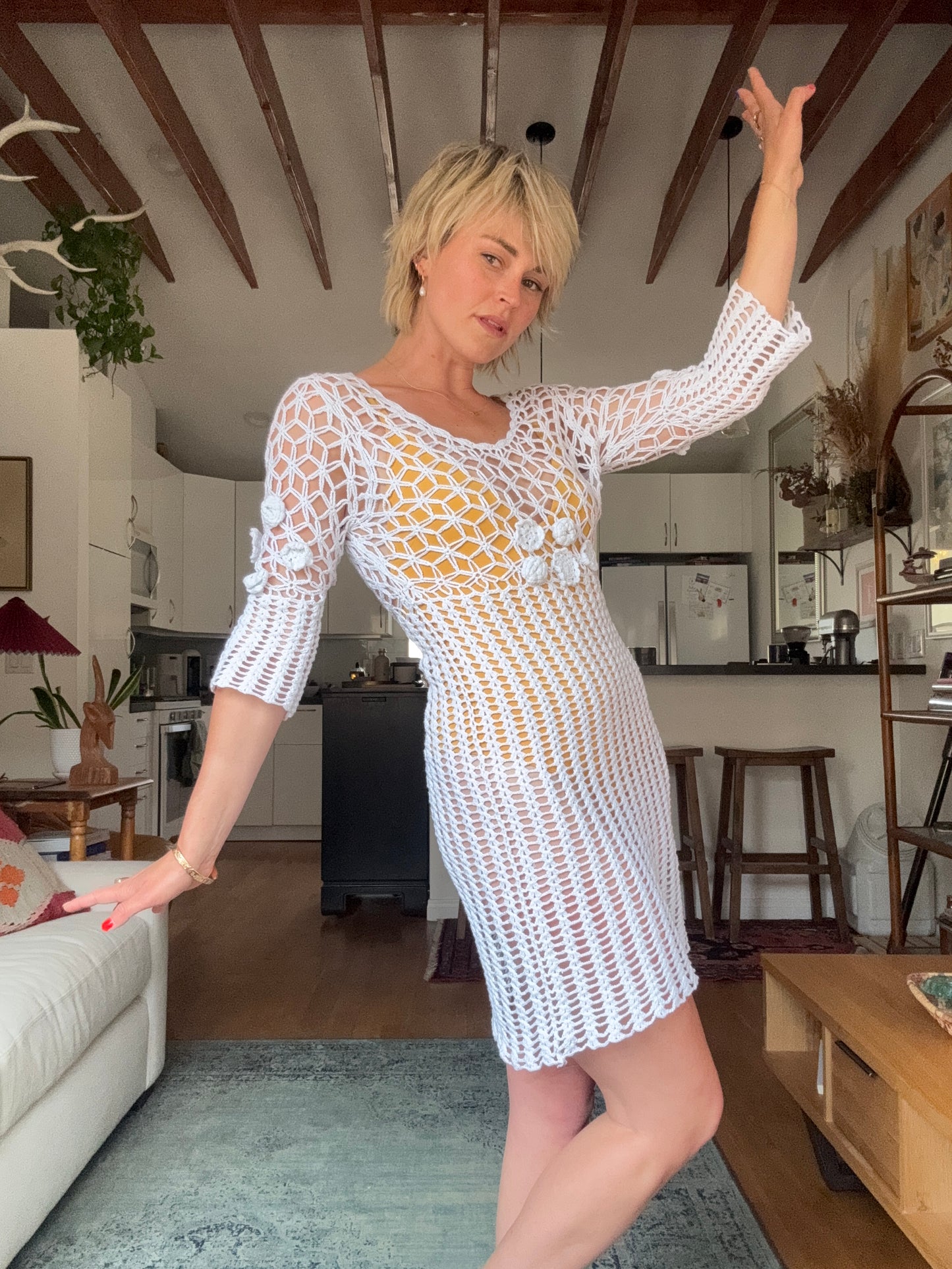 The Hazel Crochet Dress