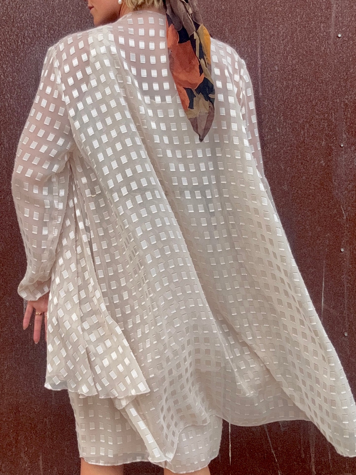The Camille Checkered Dress and Duster Set